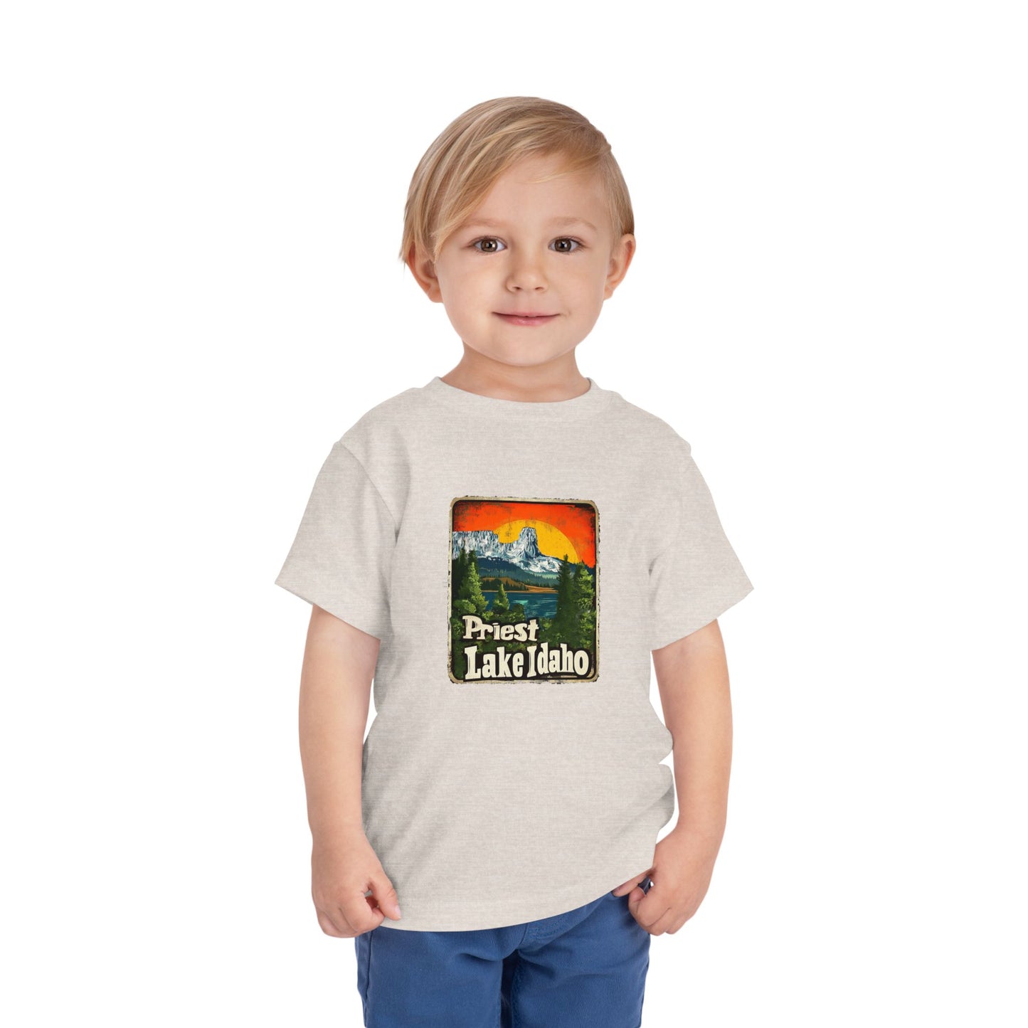 Priest Lake Iconic Chimney Rock Toddler Short Sleeve Tee