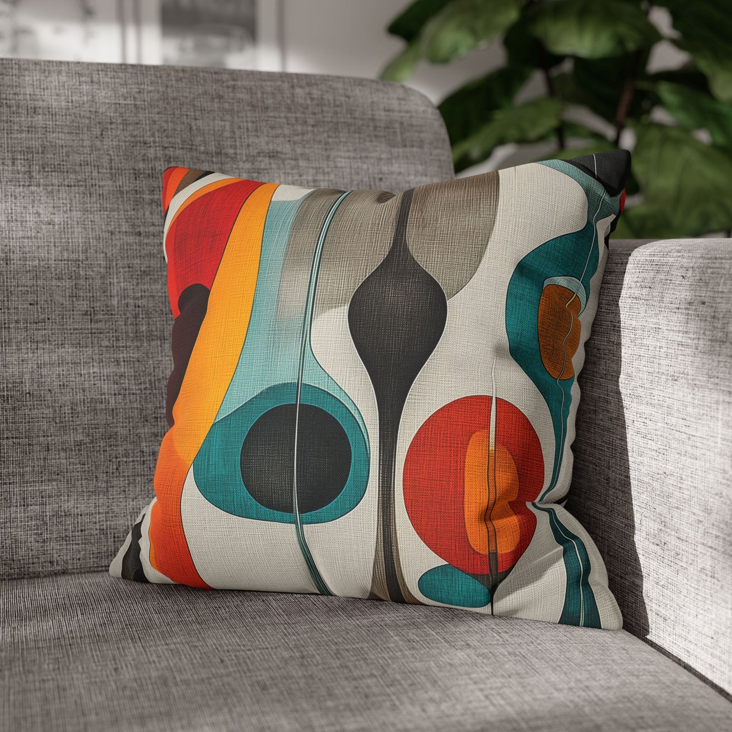 Mid-Century Dreams - Square Polyester Pillowcase