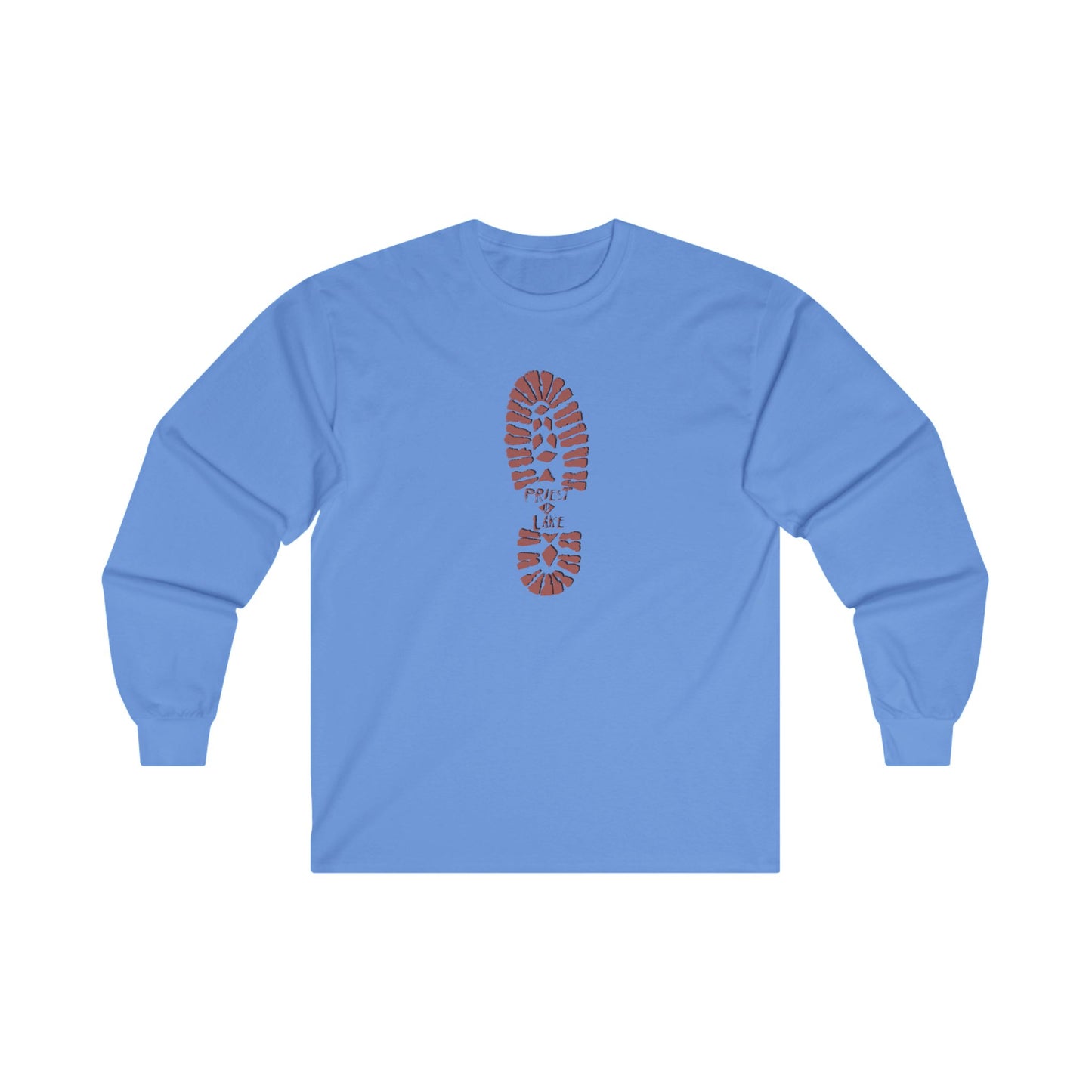 Priest Lake Boot Print - Unisex Ultra Cotton Long Sleeve Tee