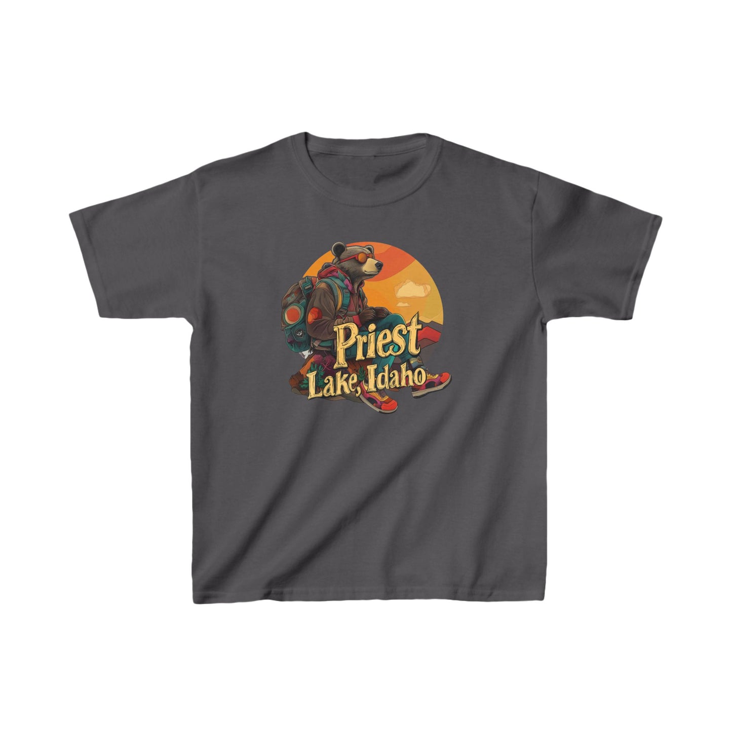 Hiker Bear 1 Kids T-shirt