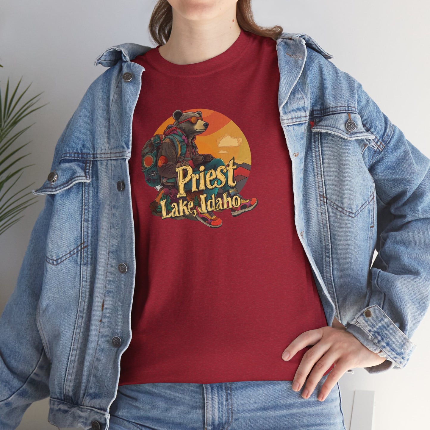 Priest Lake Hiker Bear 1 T-shirt