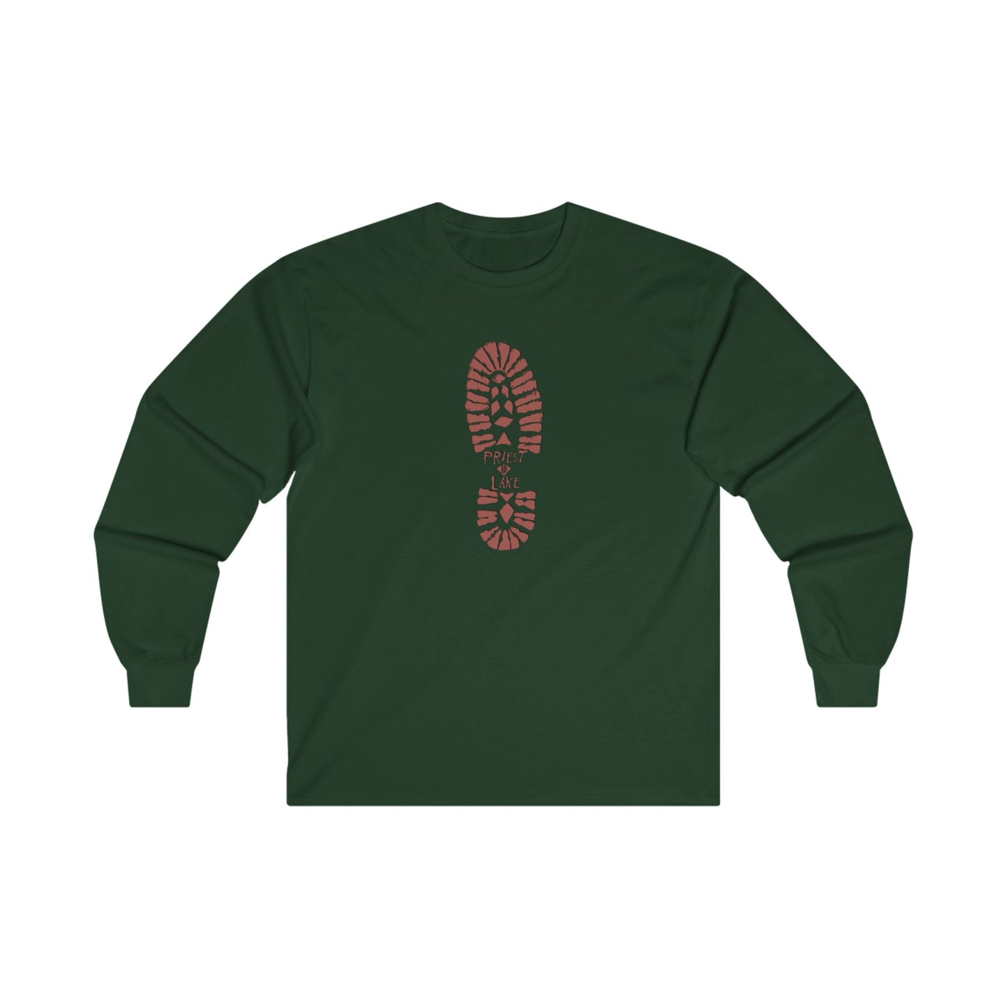Priest Lake Boot Print - Unisex Ultra Cotton Long Sleeve Tee