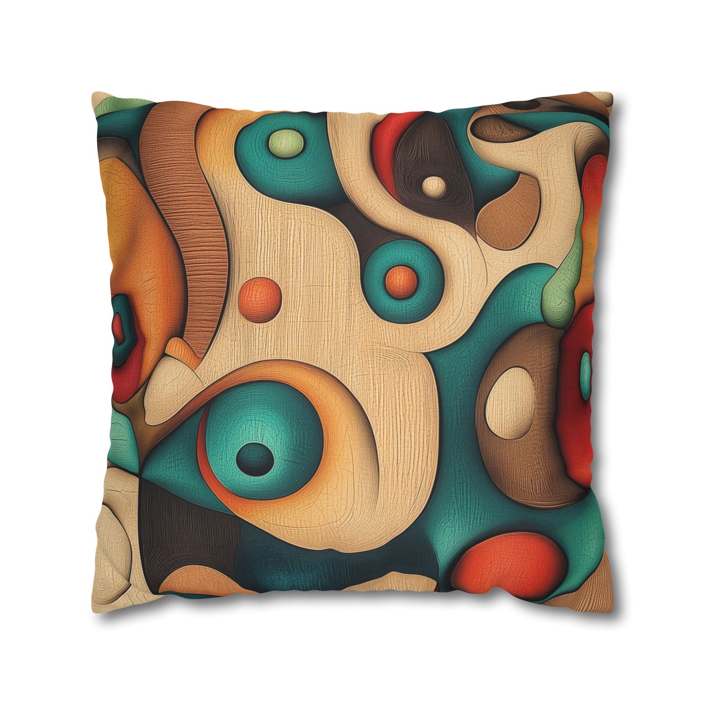 Organic Fusion - Square Polyester Pillowcase