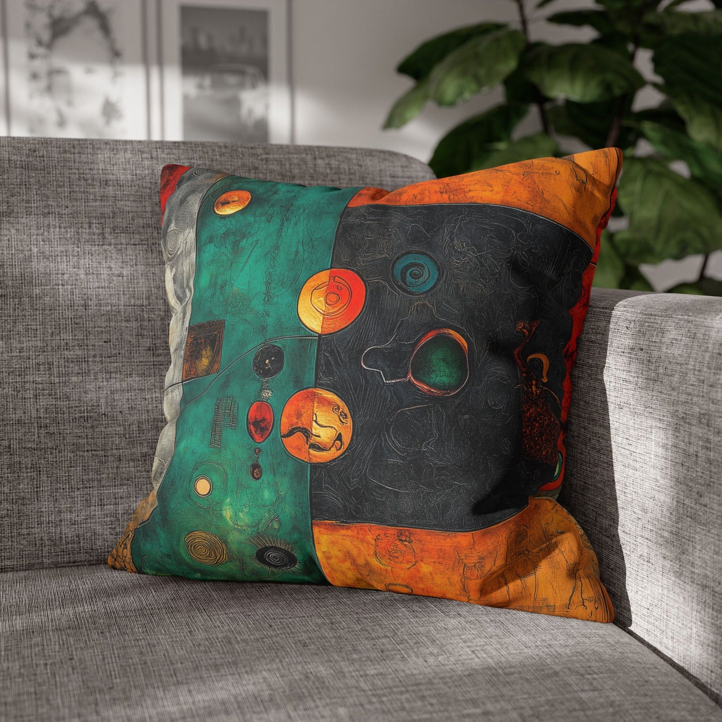 Chromatic Symphony - Square Polyester Pillowcase