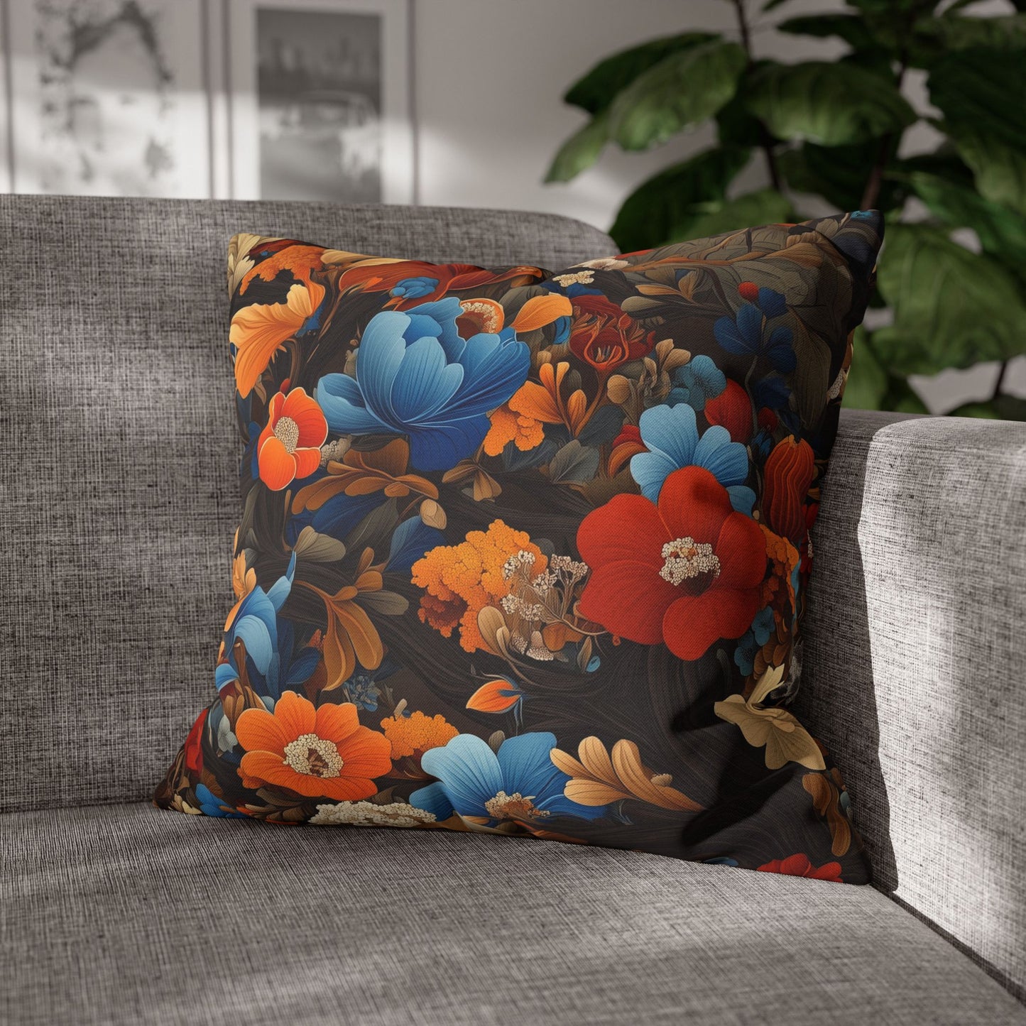 Blooming Tapestry - Square Polyester Pillowcase
