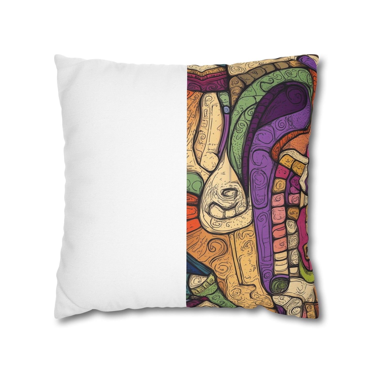 Chromatic Dreams- Square Polyester Pillowcase