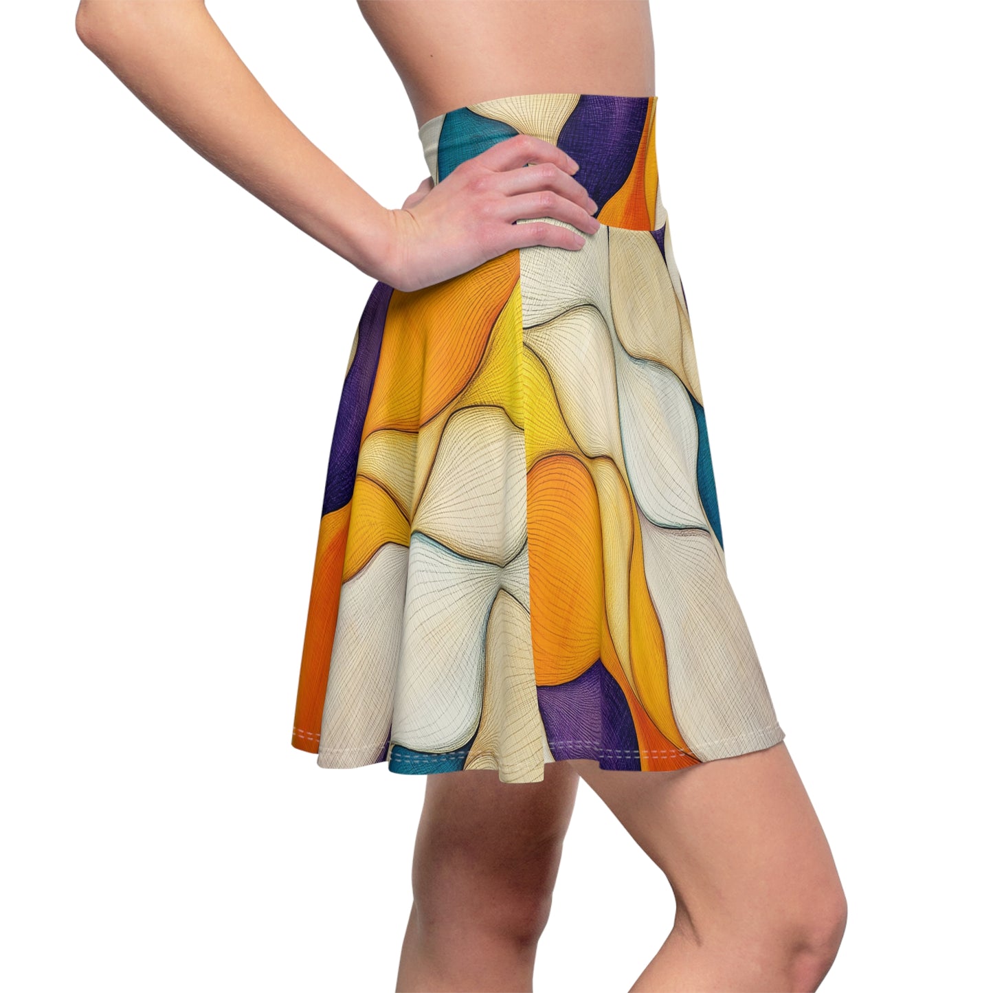Fluid Fantasies Skater Skirt