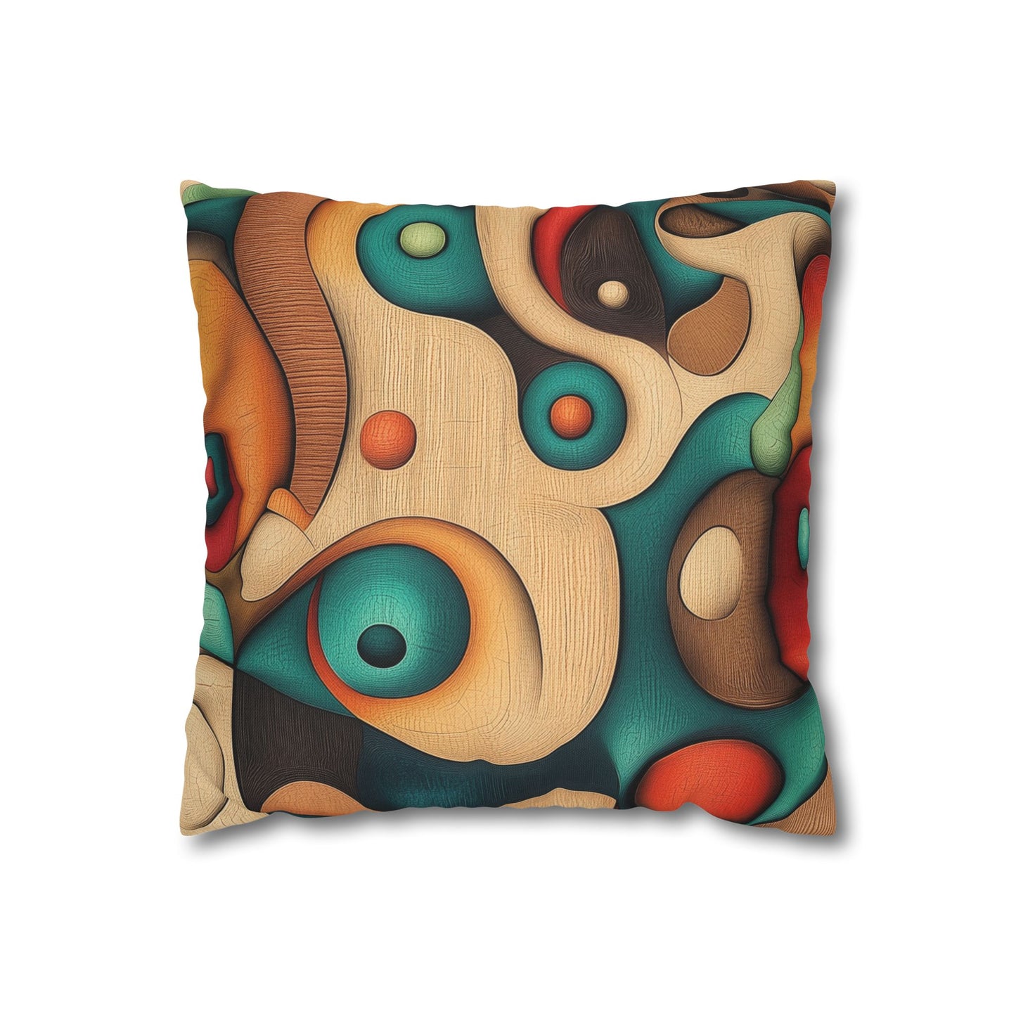 Organic Fusion - Square Polyester Pillowcase