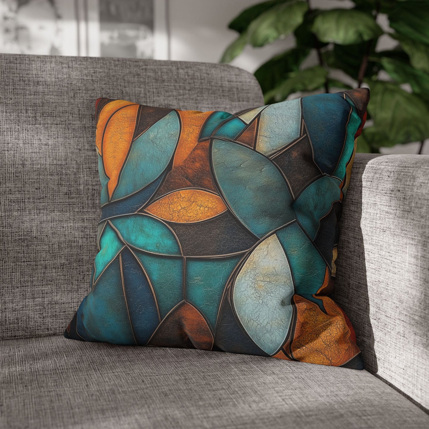 Mosaic Dreams - Square Polyester Pillowcase