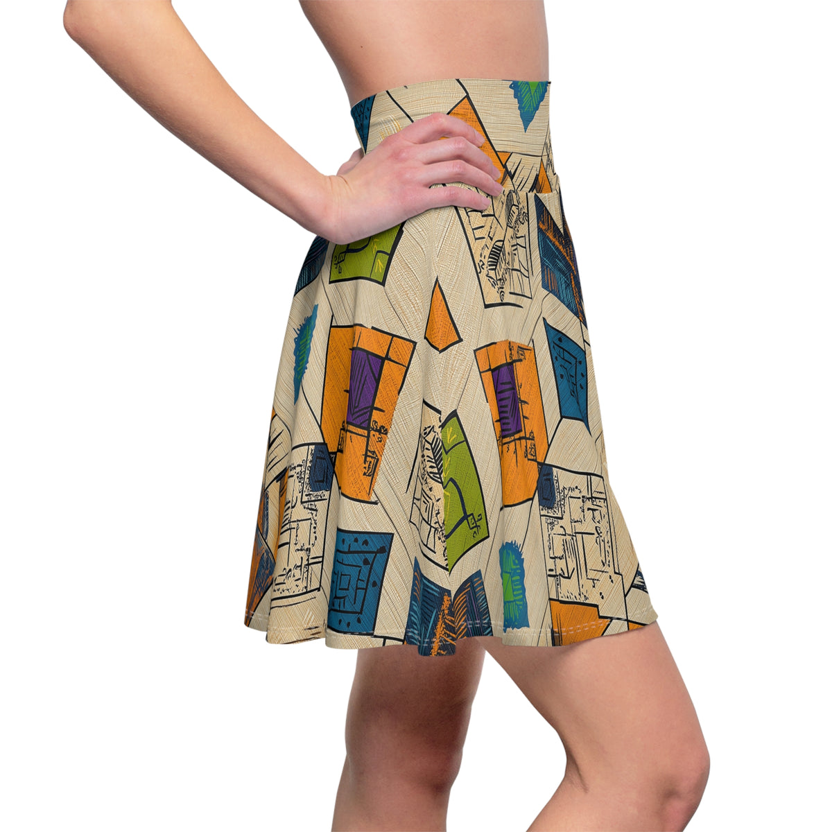 Diamond Rhythms Skater Skirt