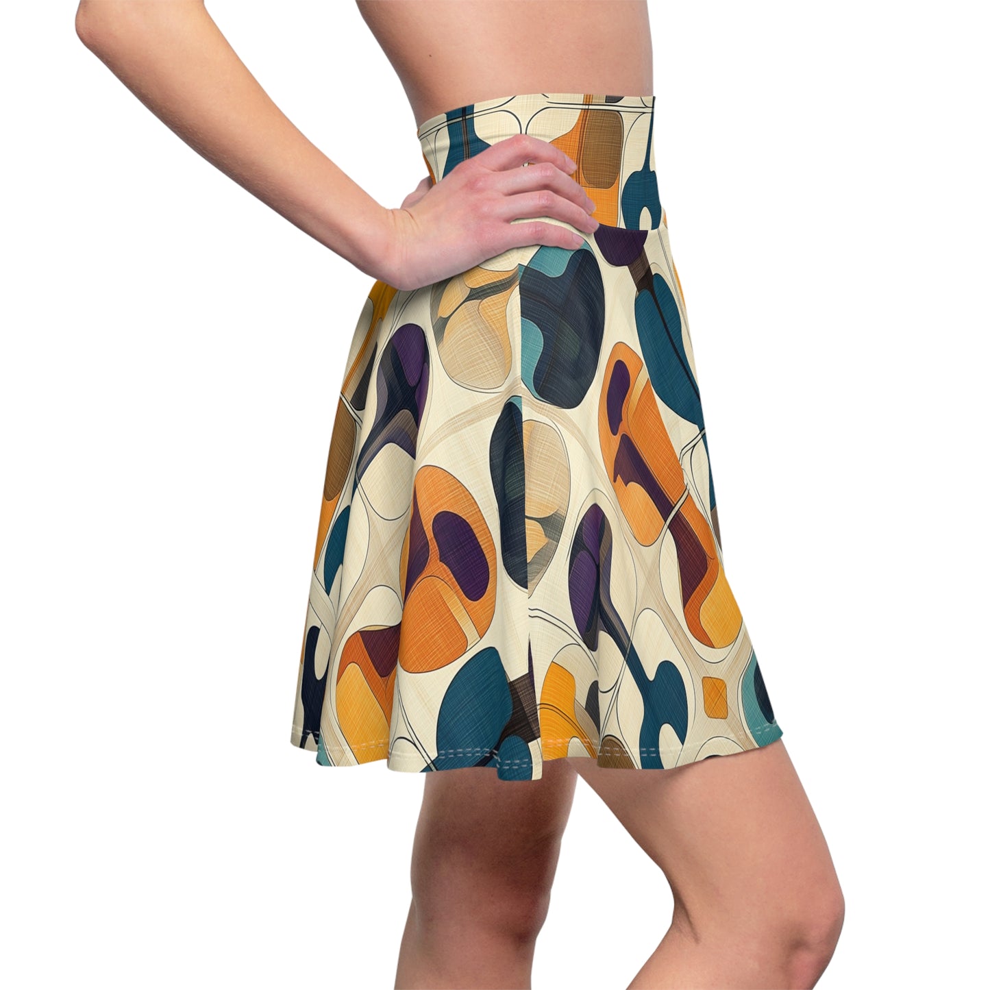 Abstract Instruments Skater Skirt