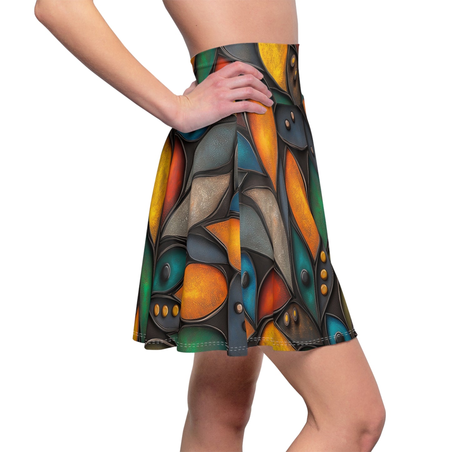 Autumn Mosaic Skater Skirt