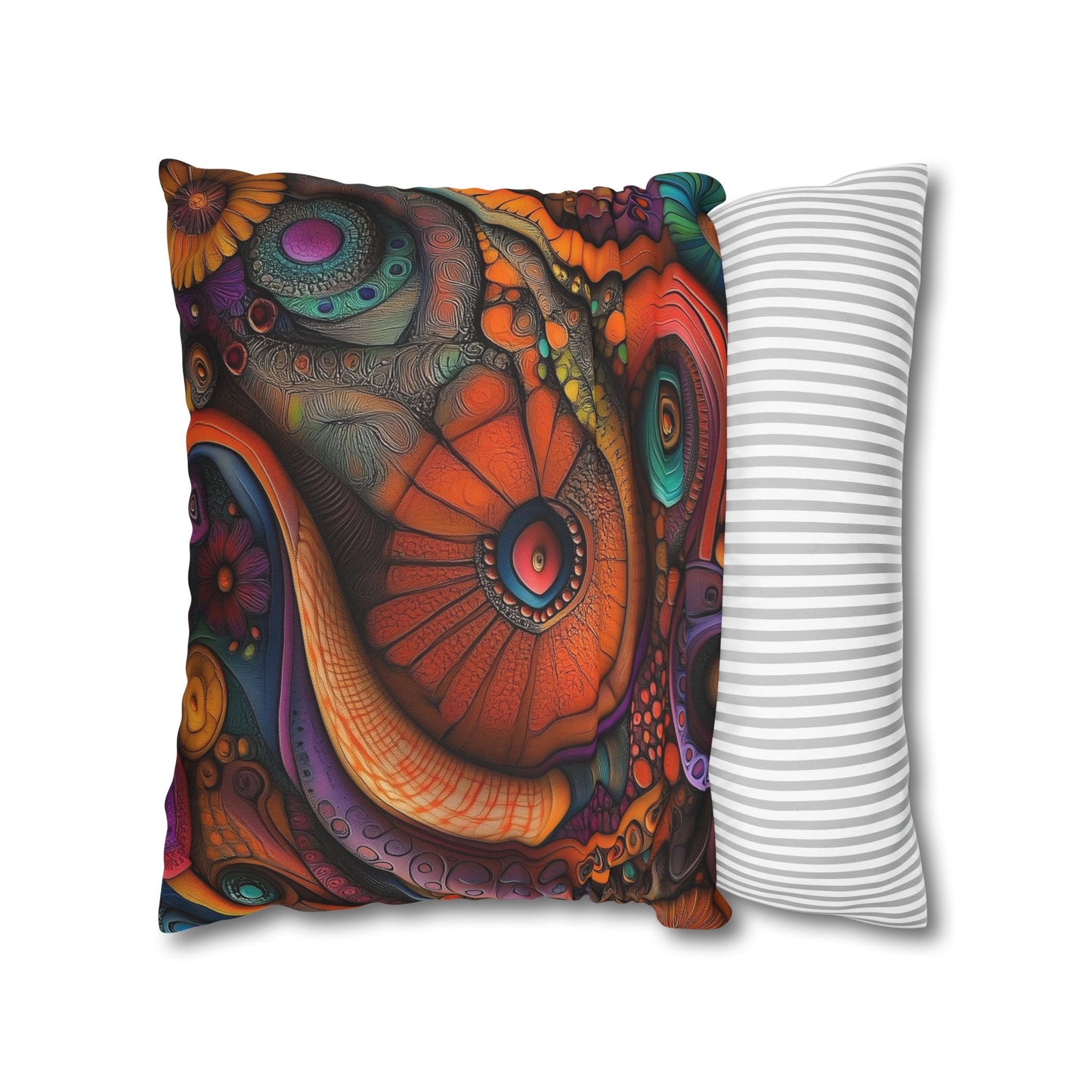 Psychedelic Fusion- Square Polyester Pillowcase