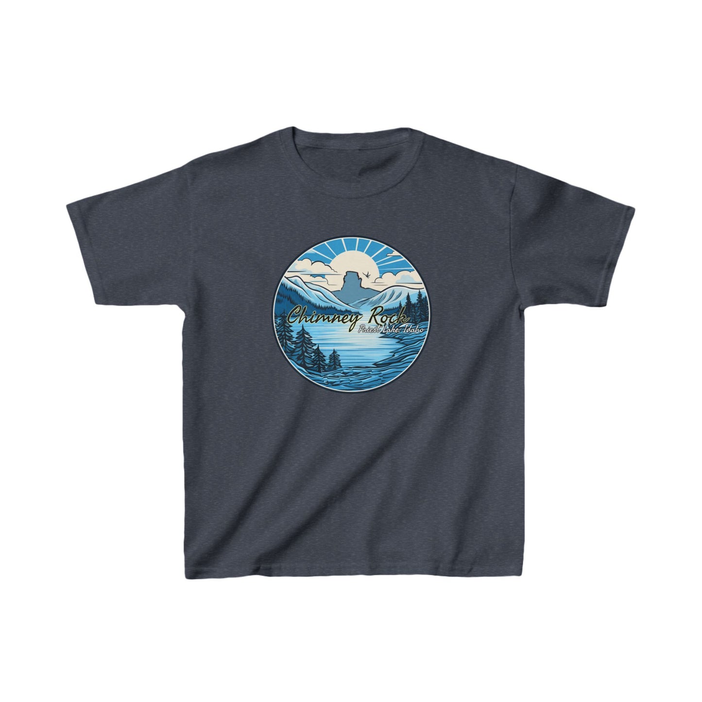 Blue Chimney Rock Kids Heavy Cotton™ Tee