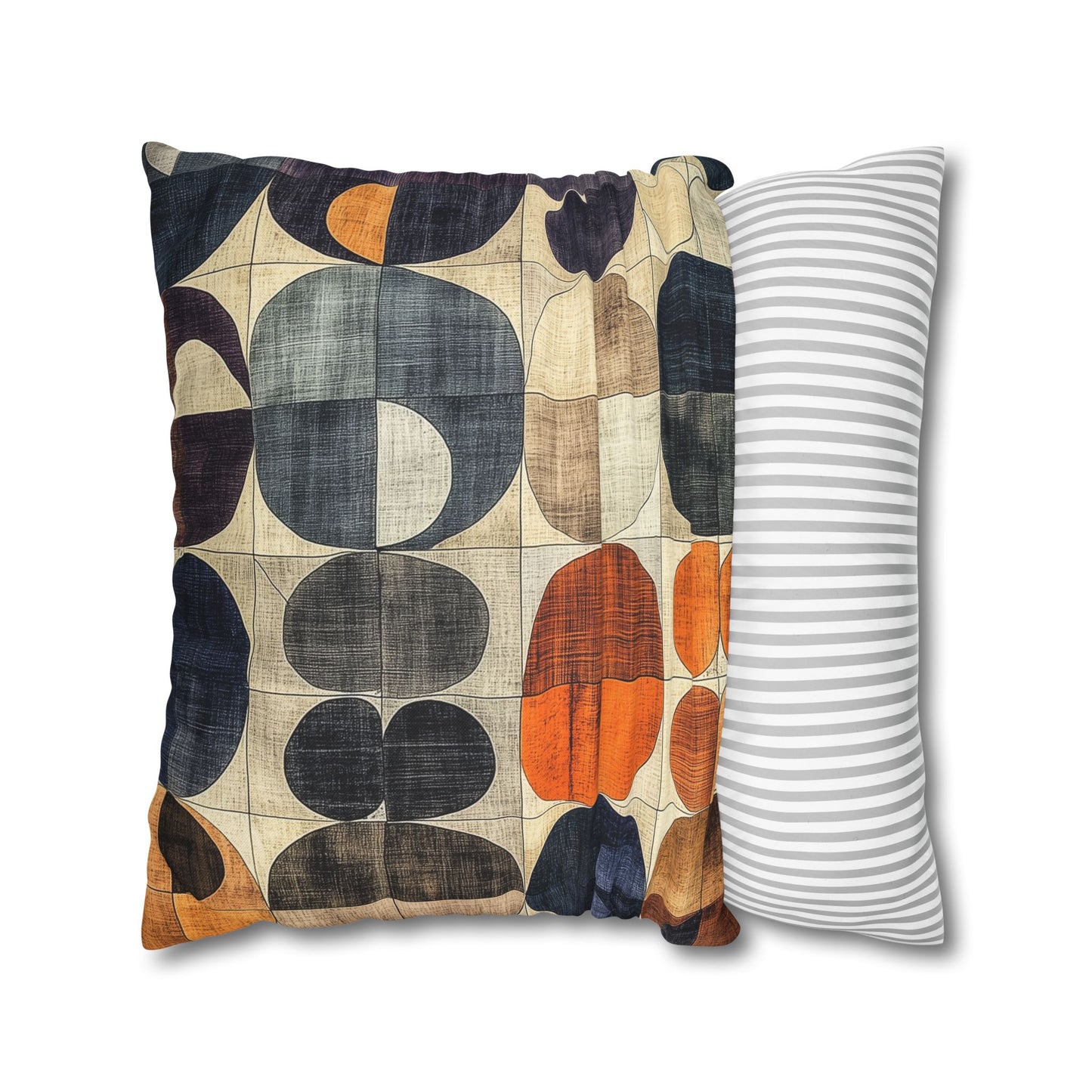 Earthy Abstract- Square Polyester Pillowcase