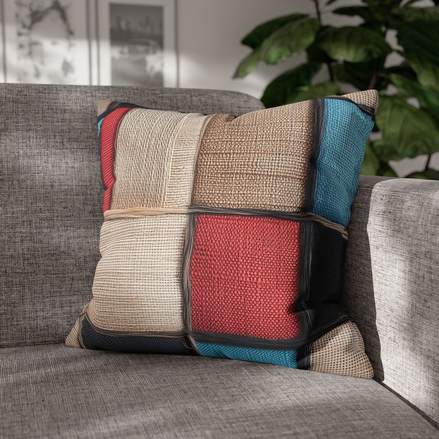 Woven Tapestry - Square Polyester Pillowcase