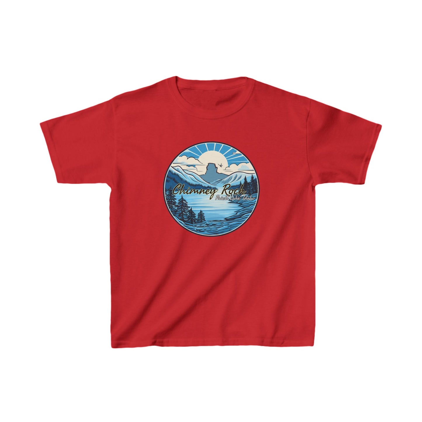 Blue Chimney Rock Kids Heavy Cotton™ Tee