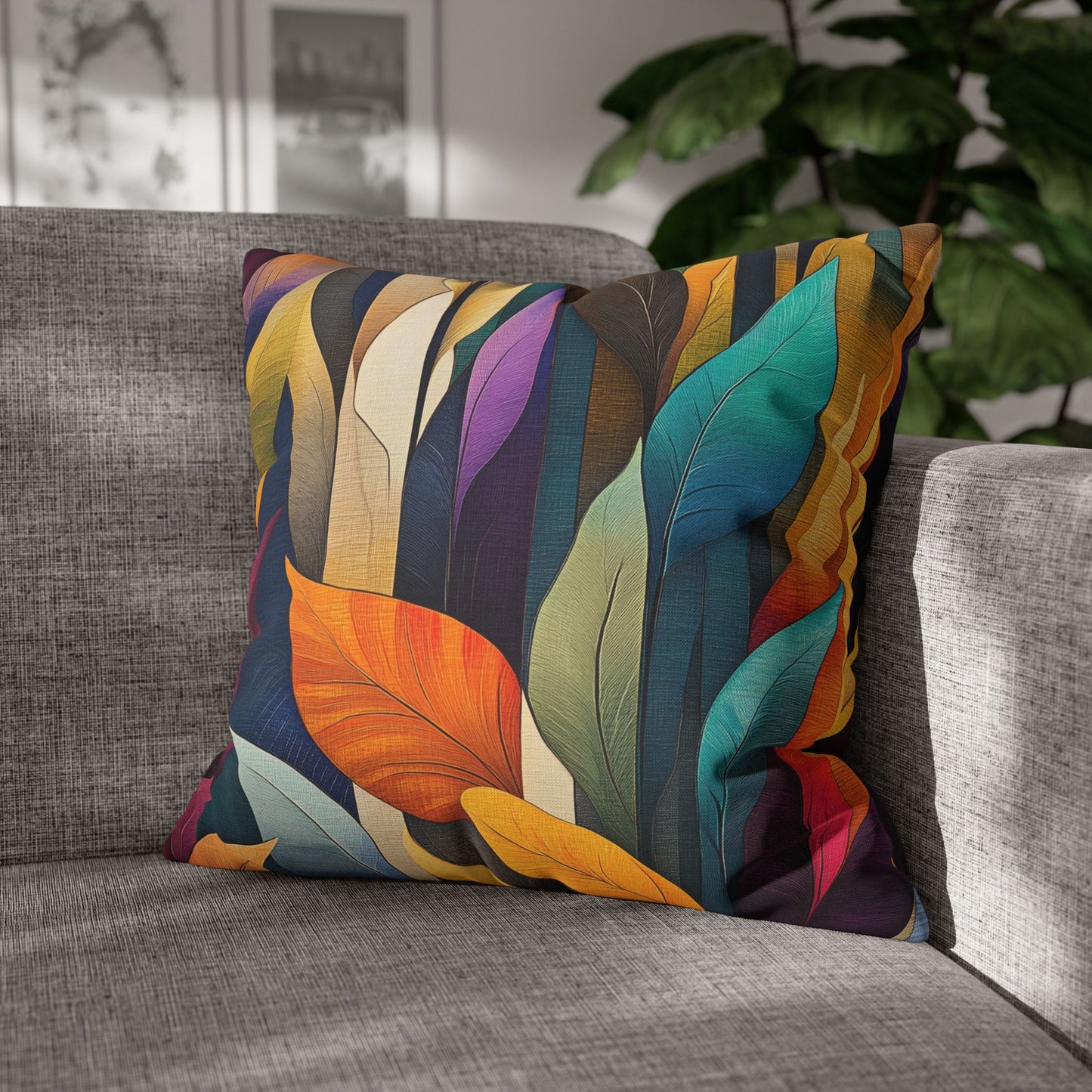 Autumn's Embrace- Square Polyester Pillowcase