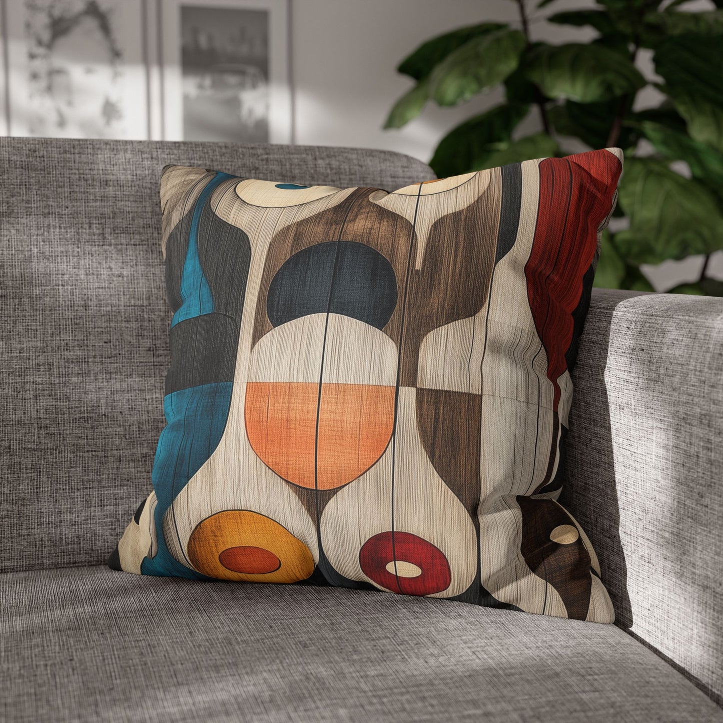 Retro Vessels - Square Polyester Pillowcase