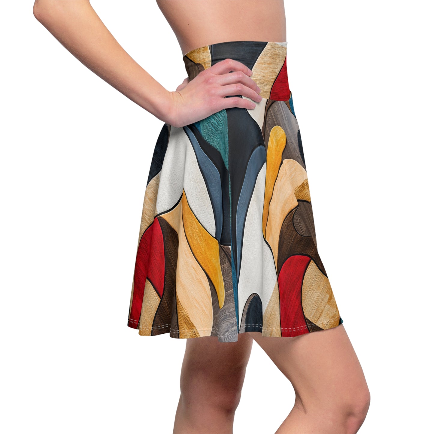 Chromatic Puzzle Skater Skirt