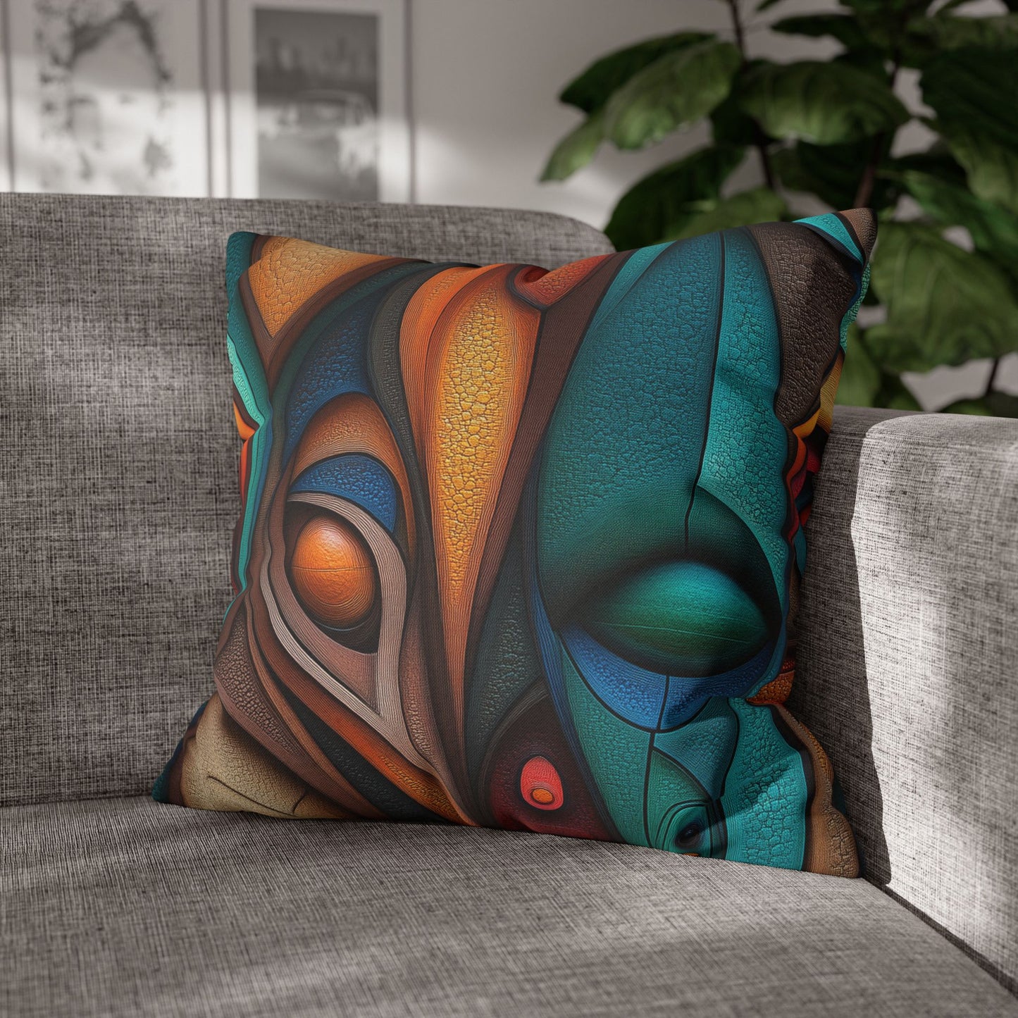 Chromatic Dreamscape - Square Polyester Pillowcase