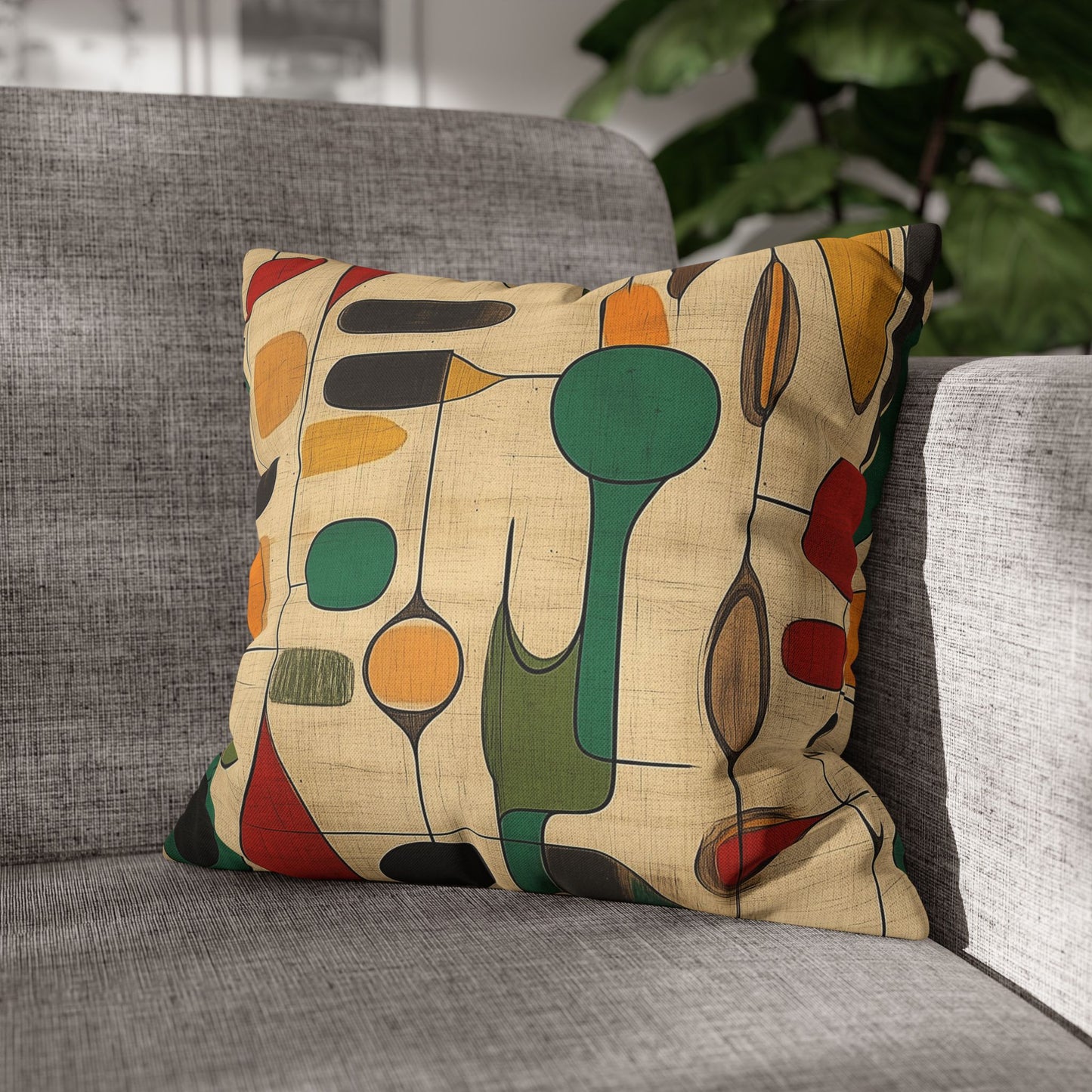 Organic Opus - Square Polyester Pillowcase