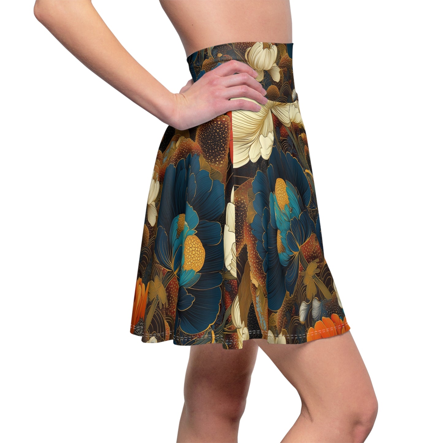 Blooming Dreamscape Skater Skirt