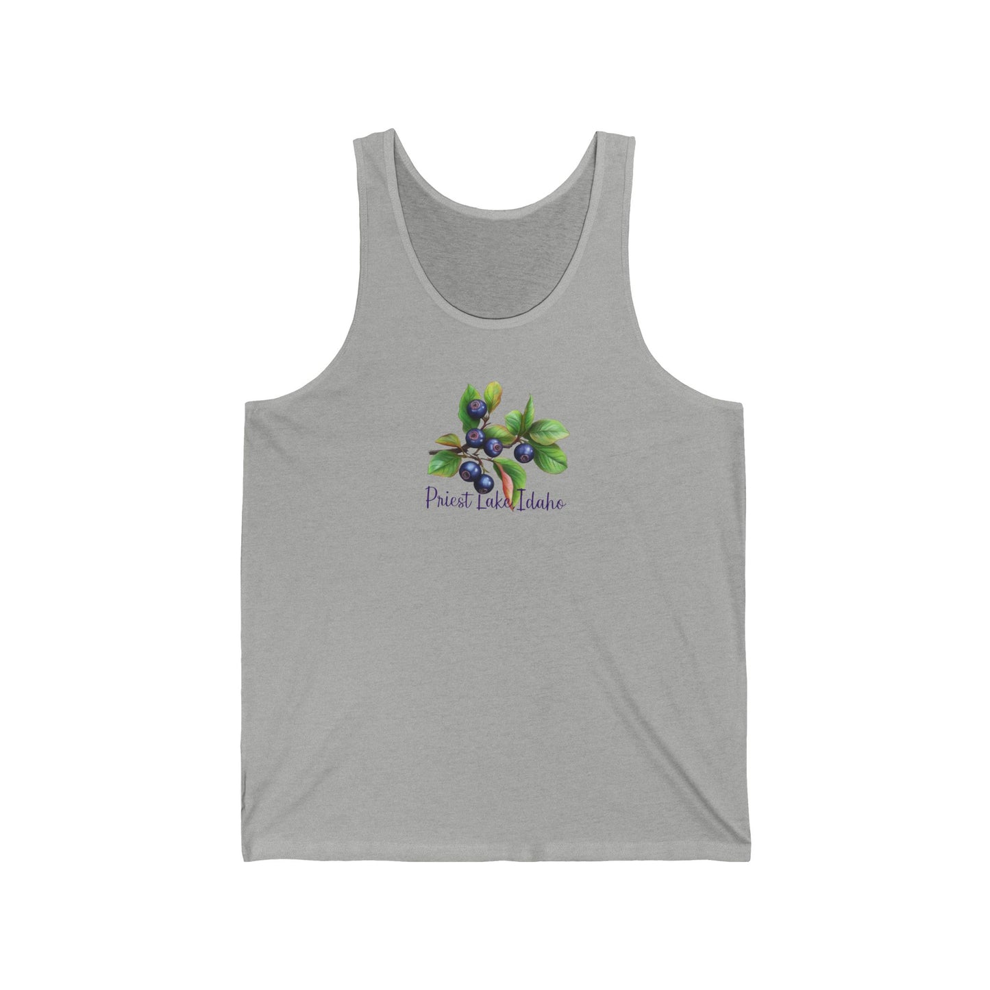 Priest Lake Huckleberry Unisex Jersey Tank