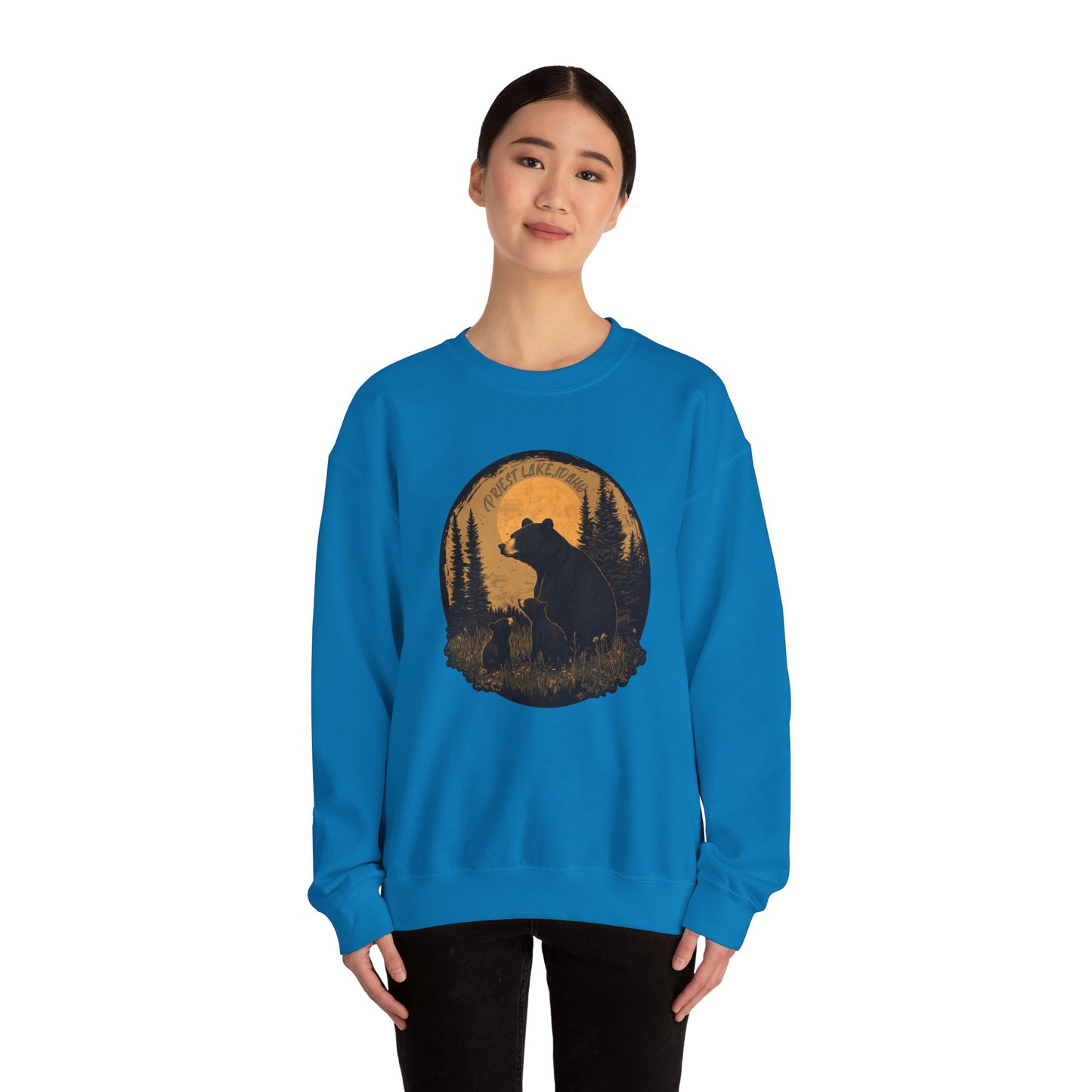 Momma Bear and Cubs Unisex Heavy Blend™ Crewneck Sweatshirt