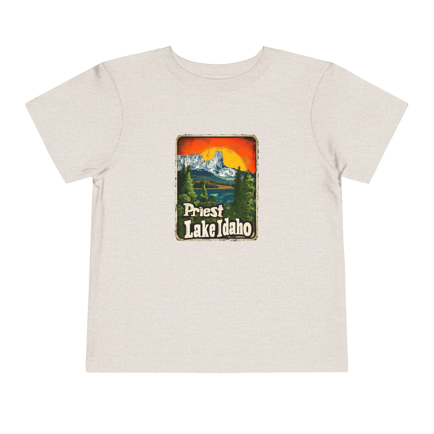Priest Lake Iconic Chimney Rock Toddler Short Sleeve Tee
