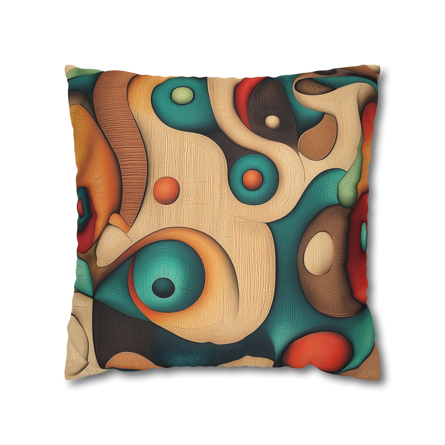 Organic Fusion - Square Polyester Pillowcase