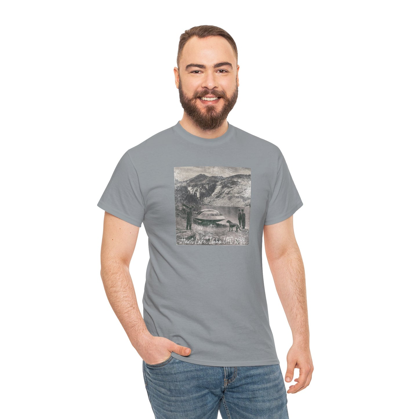 1896 Hunt Lake UFO Photo Print Tee