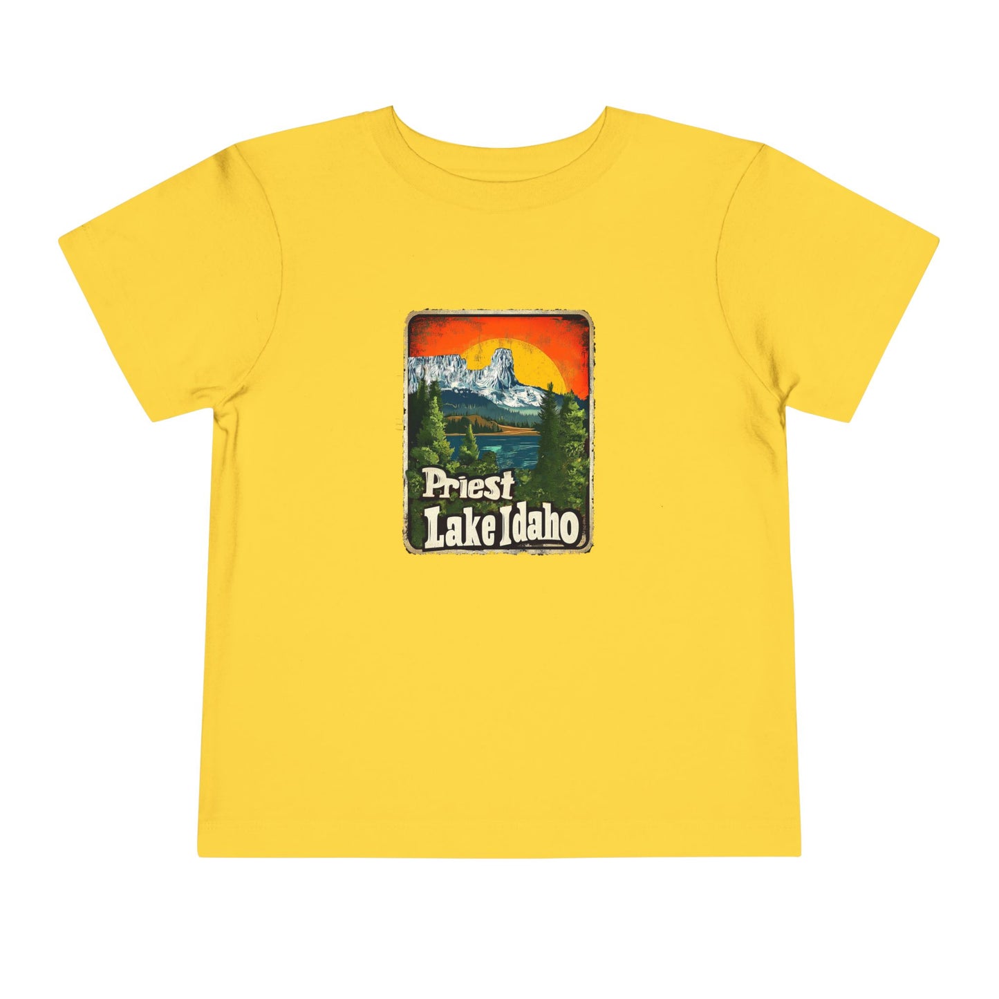Priest Lake Iconic Chimney Rock Toddler Short Sleeve Tee