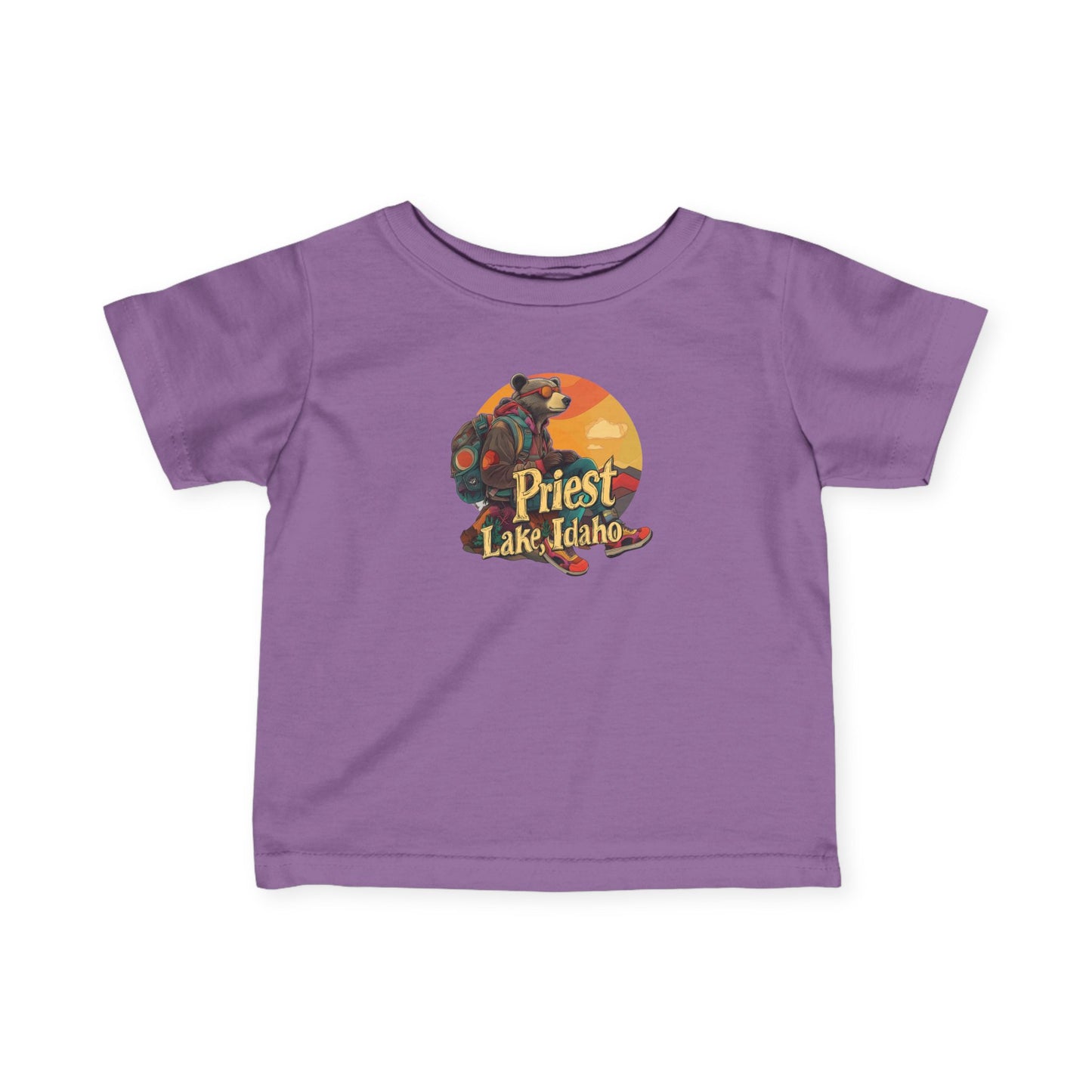 Priest Lake Hiker Bear Infant Jersey Tee
