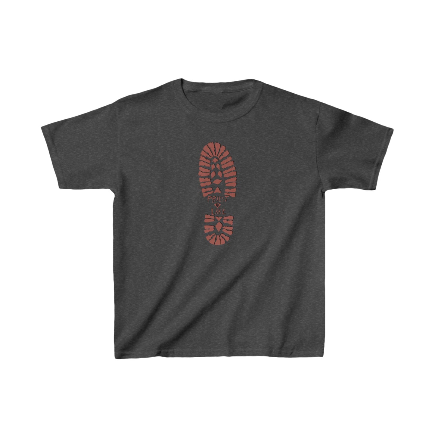 Priest Lake Boot Print Kids Heavy Cotton™ Tee