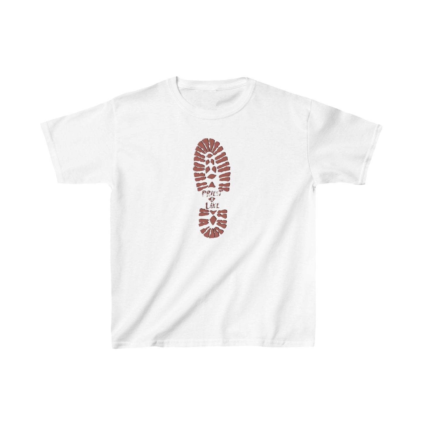 Priest Lake Boot Print Kids Heavy Cotton™ Tee