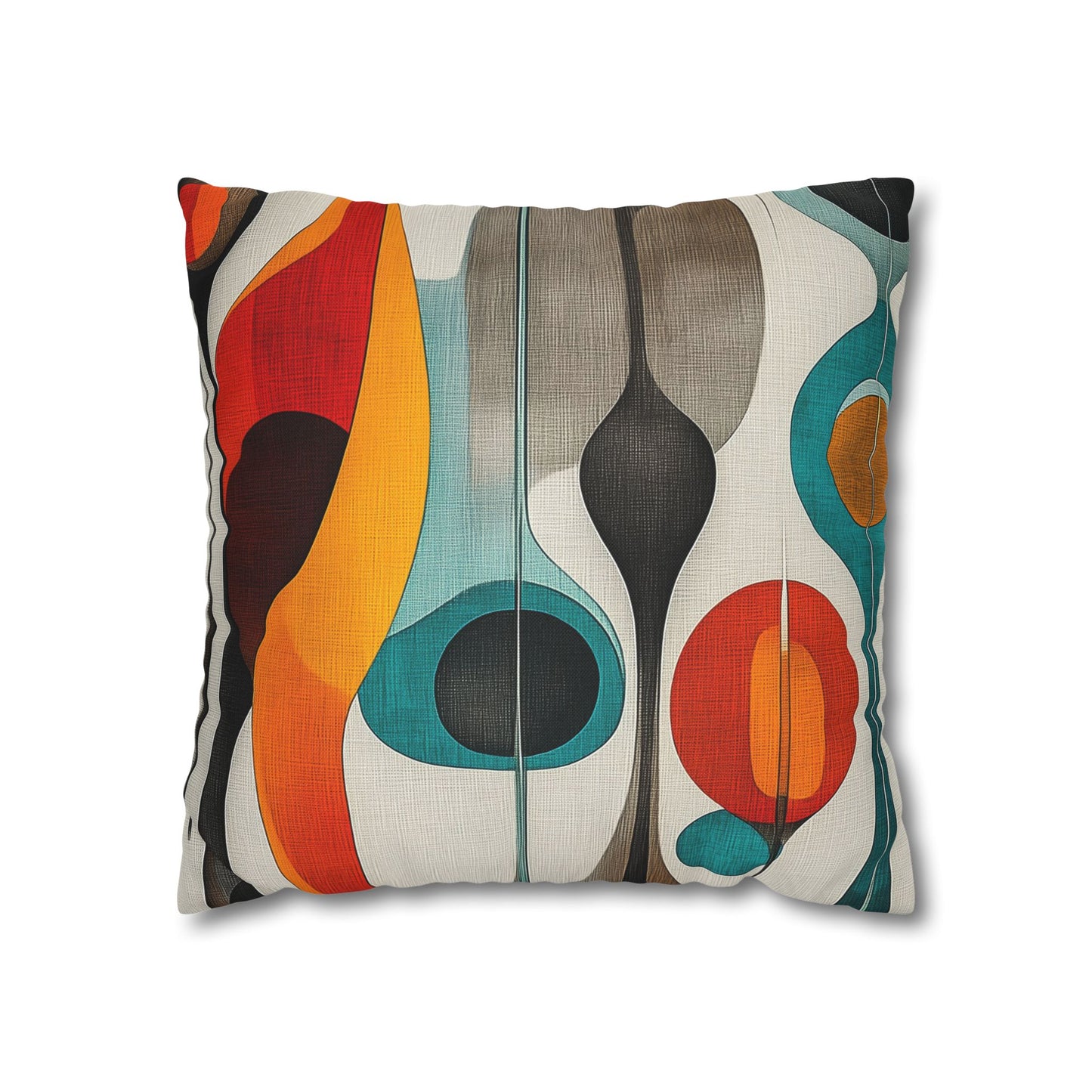 Mid-Century Dreams - Square Polyester Pillowcase