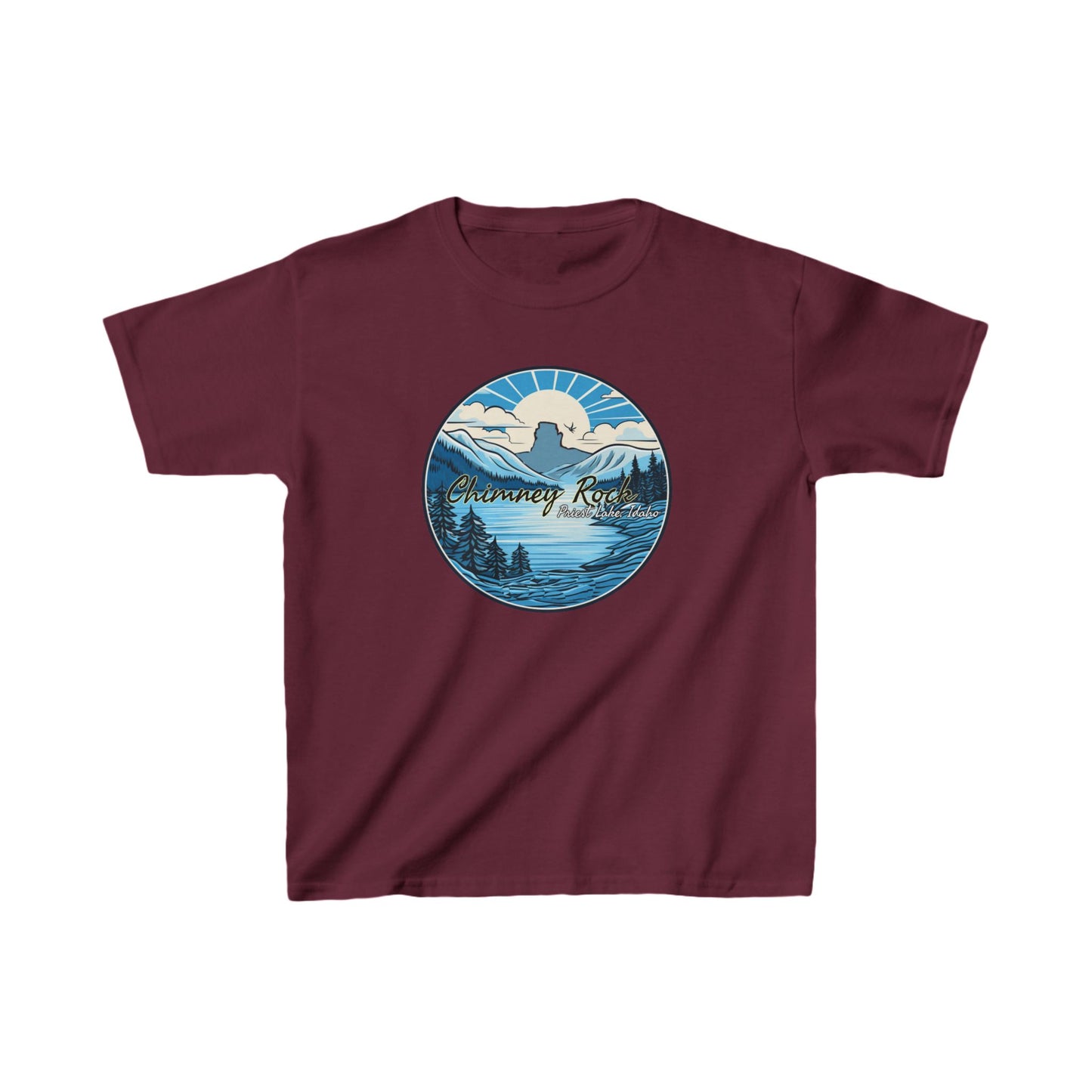 Blue Chimney Rock Kids Heavy Cotton™ Tee