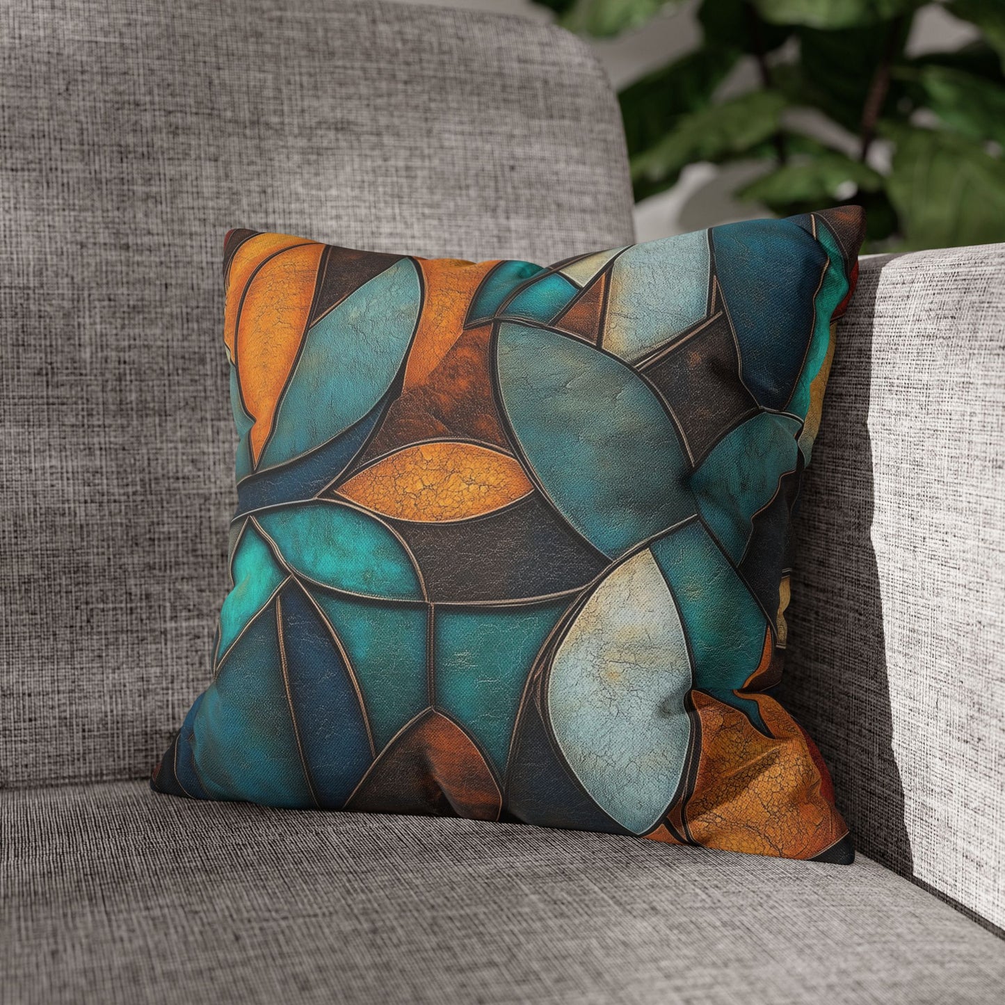 Mosaic Dreams - Square Polyester Pillowcase