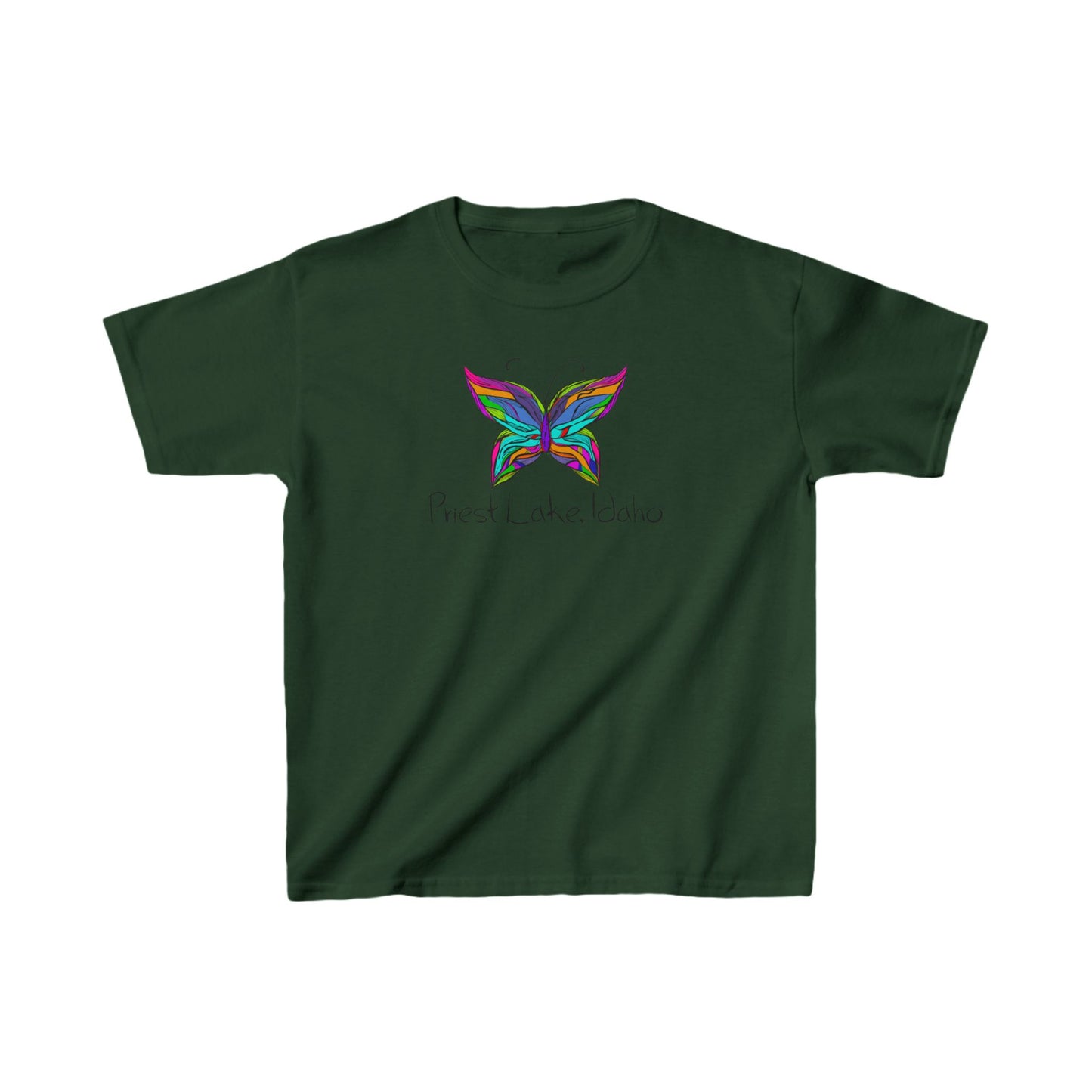 Priest Lake Butterfly Kids T-shirt