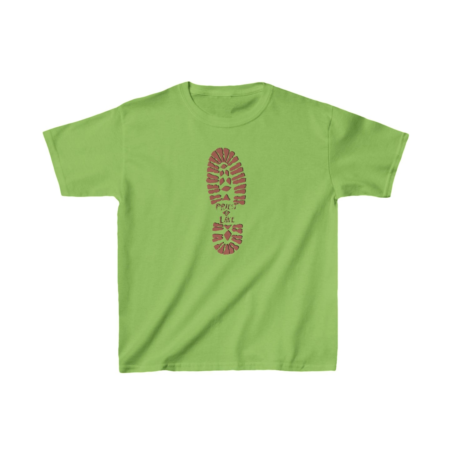 Priest Lake Boot Print Kids Heavy Cotton™ Tee