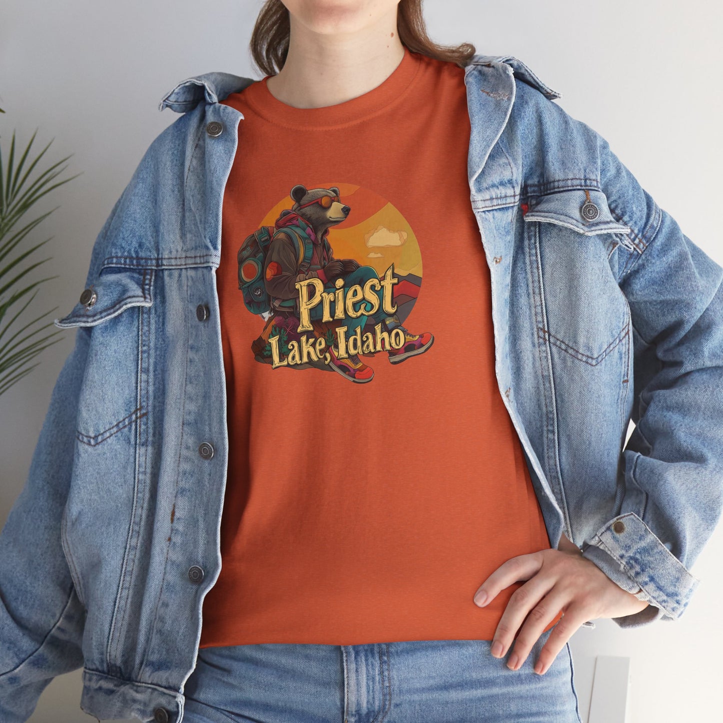 Priest Lake Hiker Bear 1 T-shirt