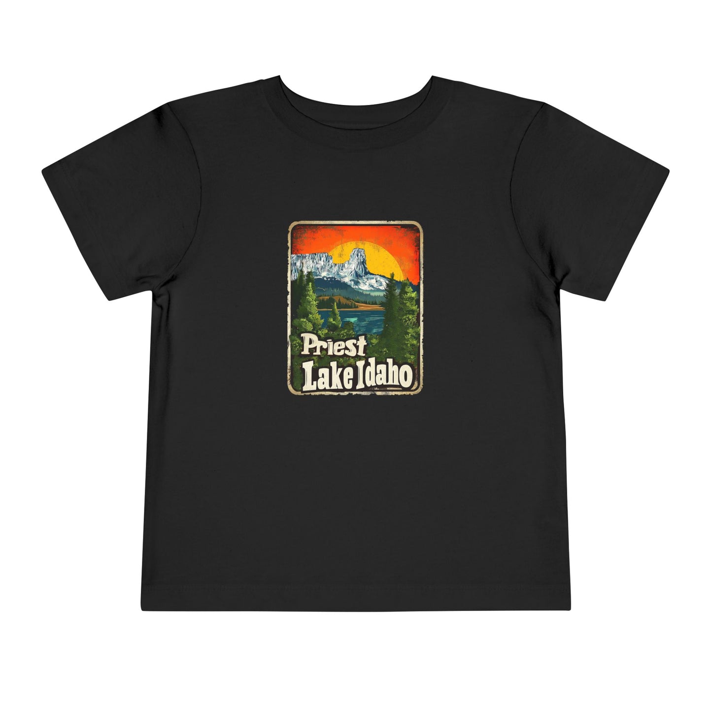 Priest Lake Iconic Chimney Rock Toddler Short Sleeve Tee