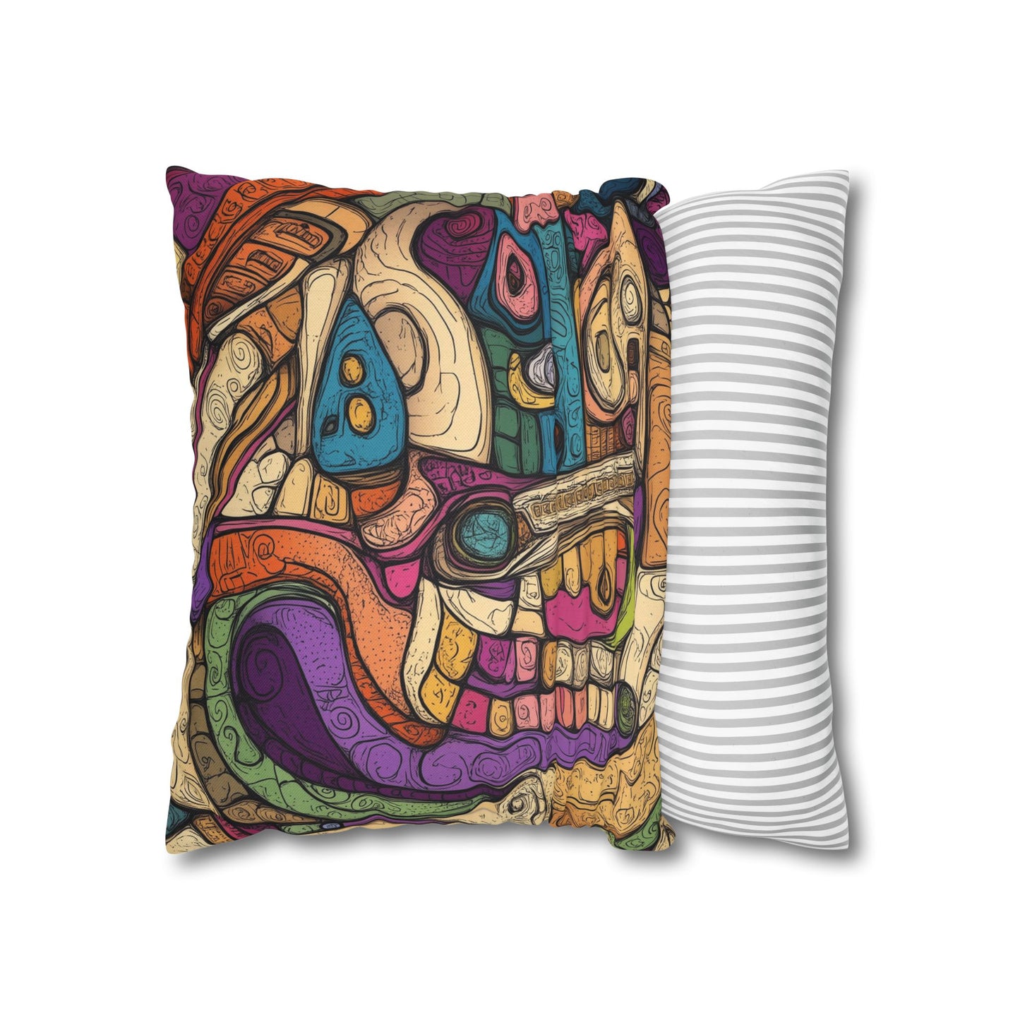 Chromatic Dreams- Square Polyester Pillowcase
