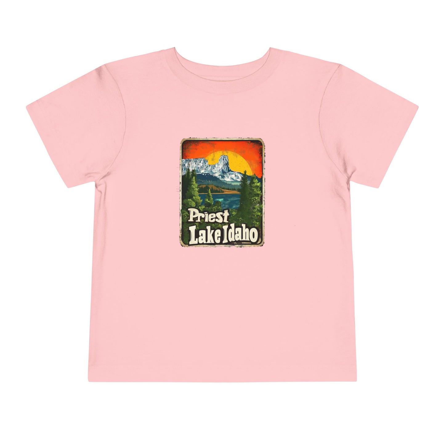 Priest Lake Iconic Chimney Rock Toddler Short Sleeve Tee