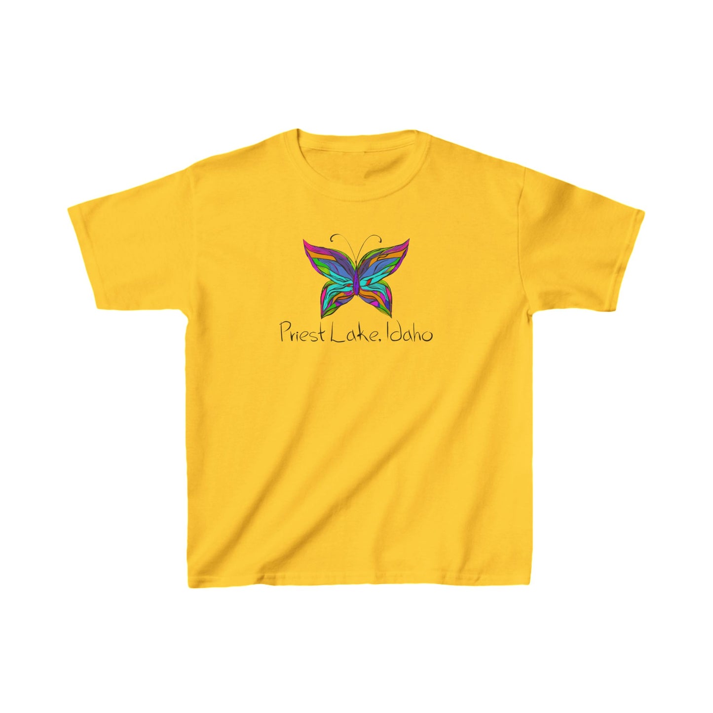 Priest Lake Butterfly Kids T-shirt