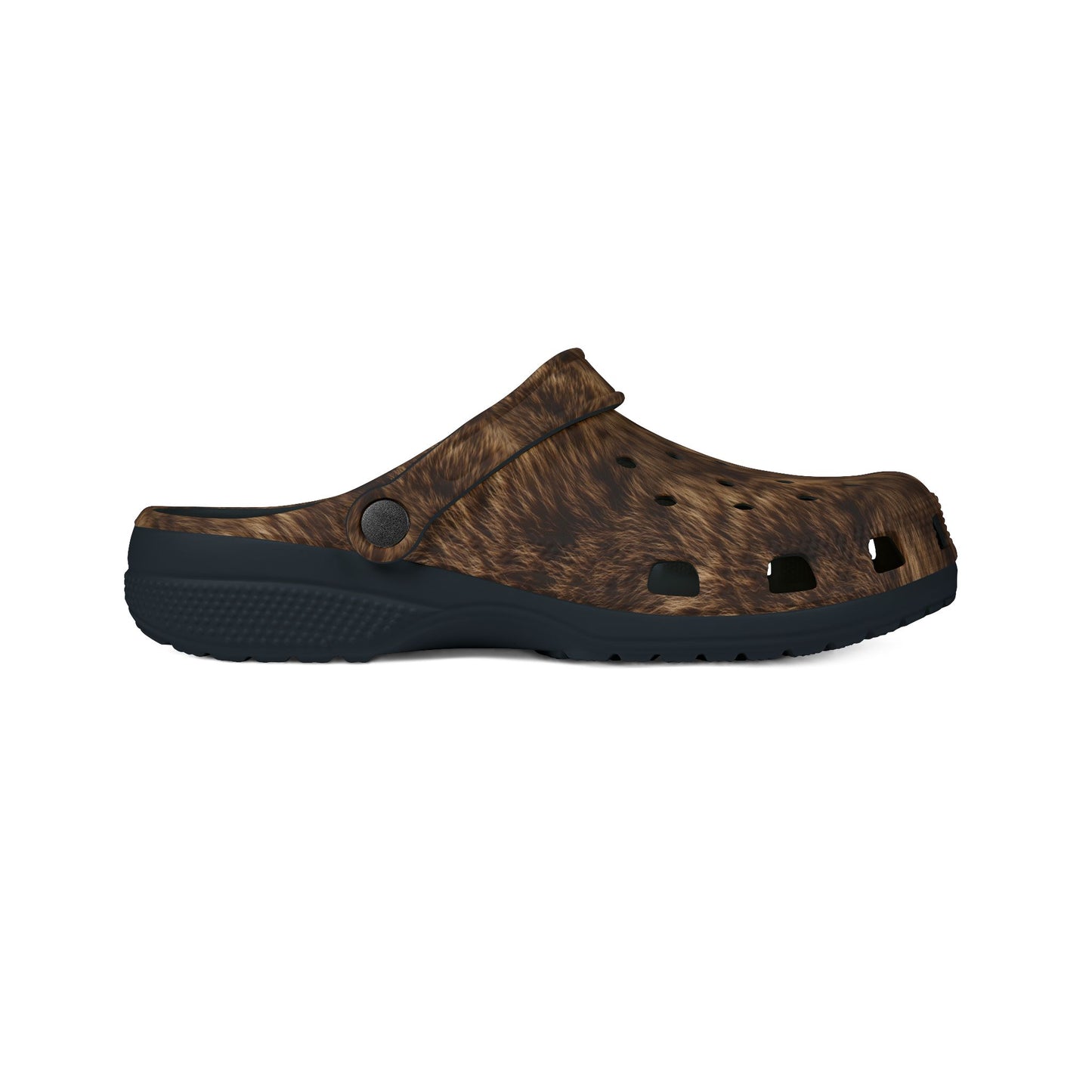 Grizzly Fur Print Foam Rubber Sandals