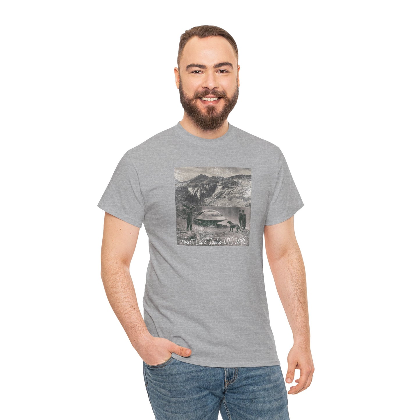 1896 Hunt Lake UFO Photo Print Tee