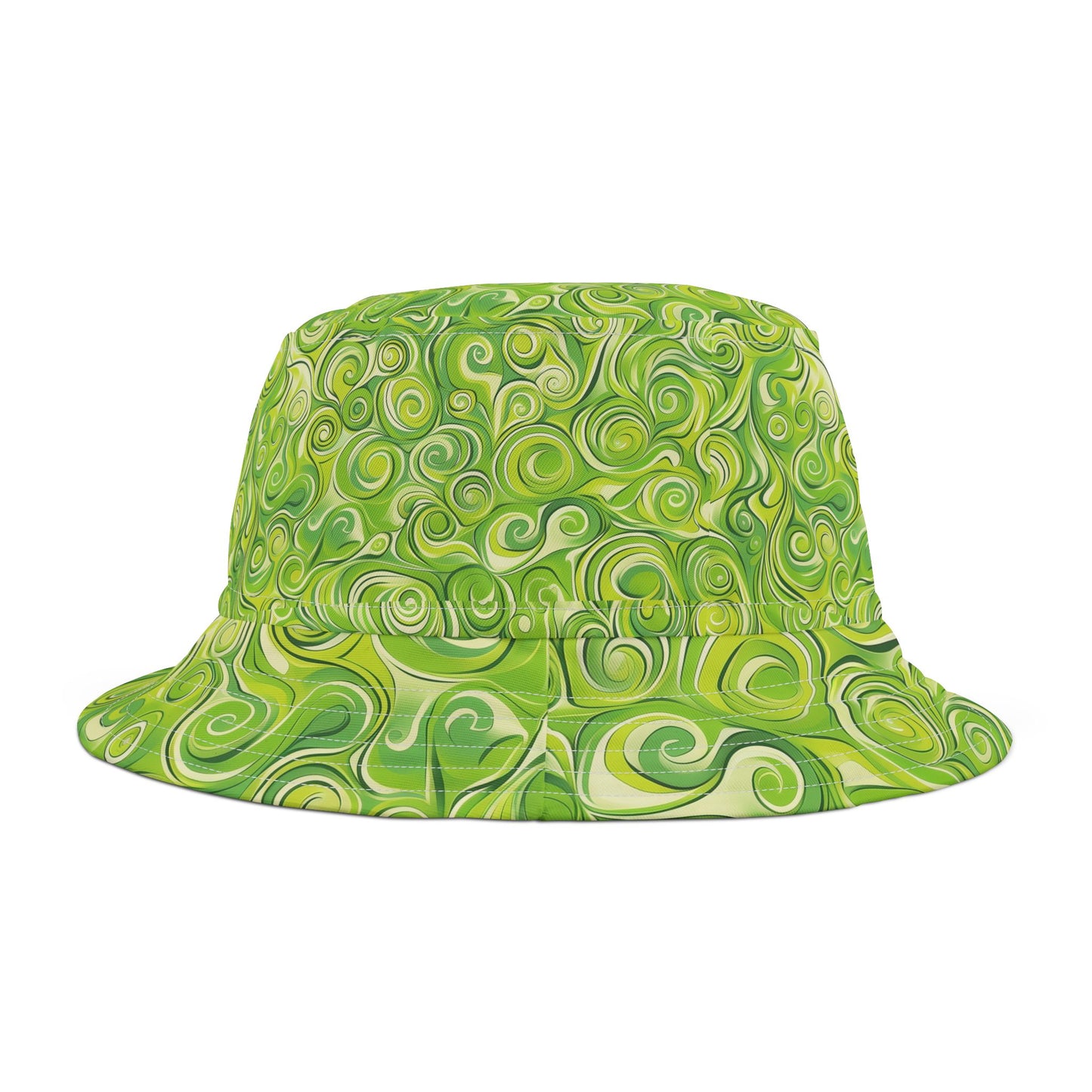 Green Swirlino Bucket Hat