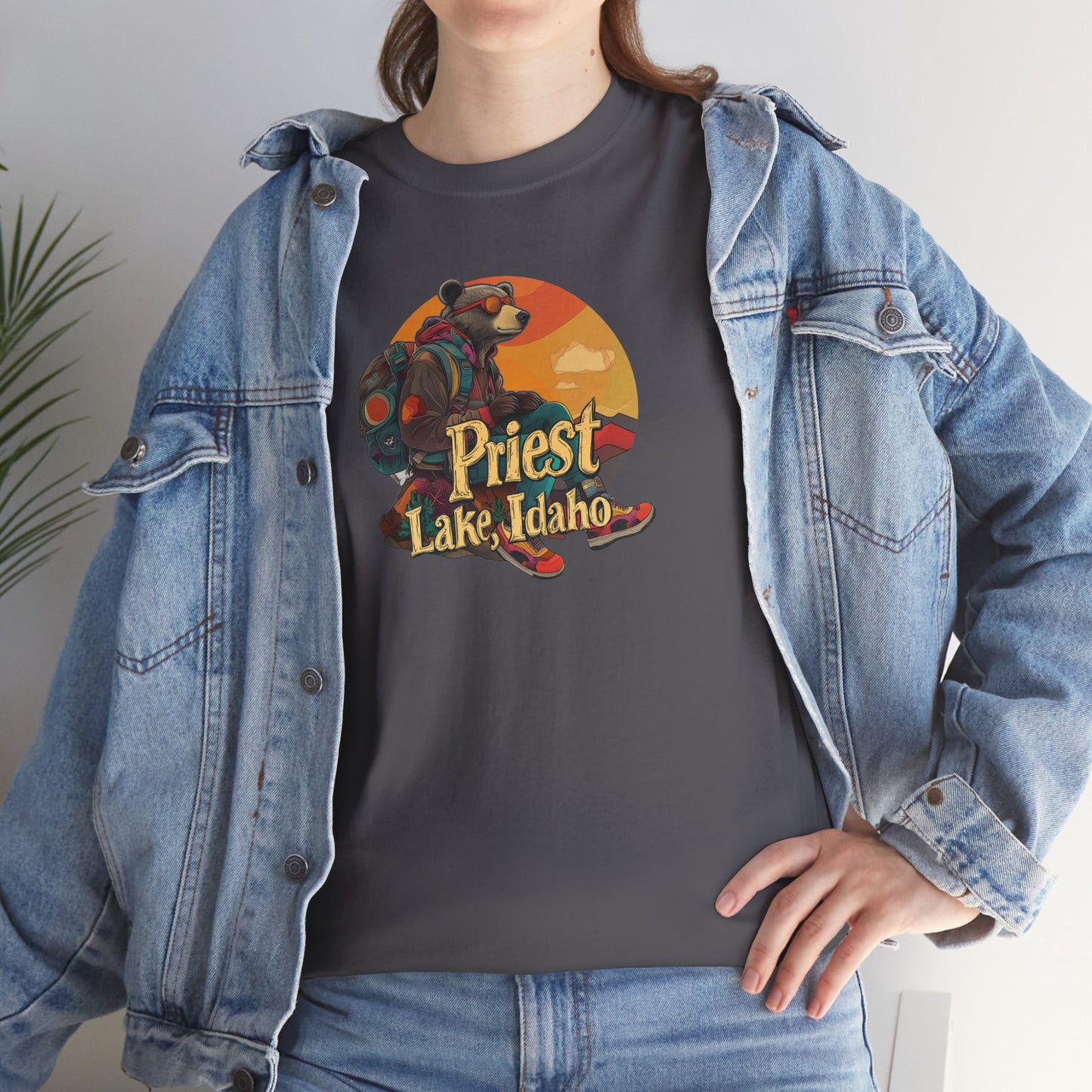 Priest Lake Hiker Bear 1 T-shirt